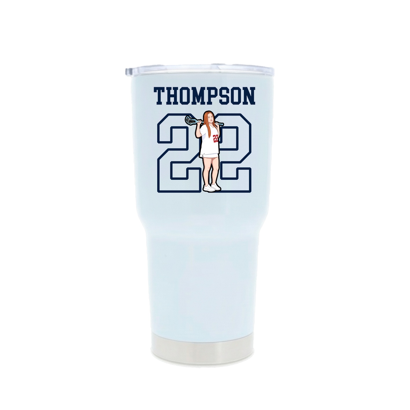 30oz Stainless Steel Tumbler — Shirsey in White