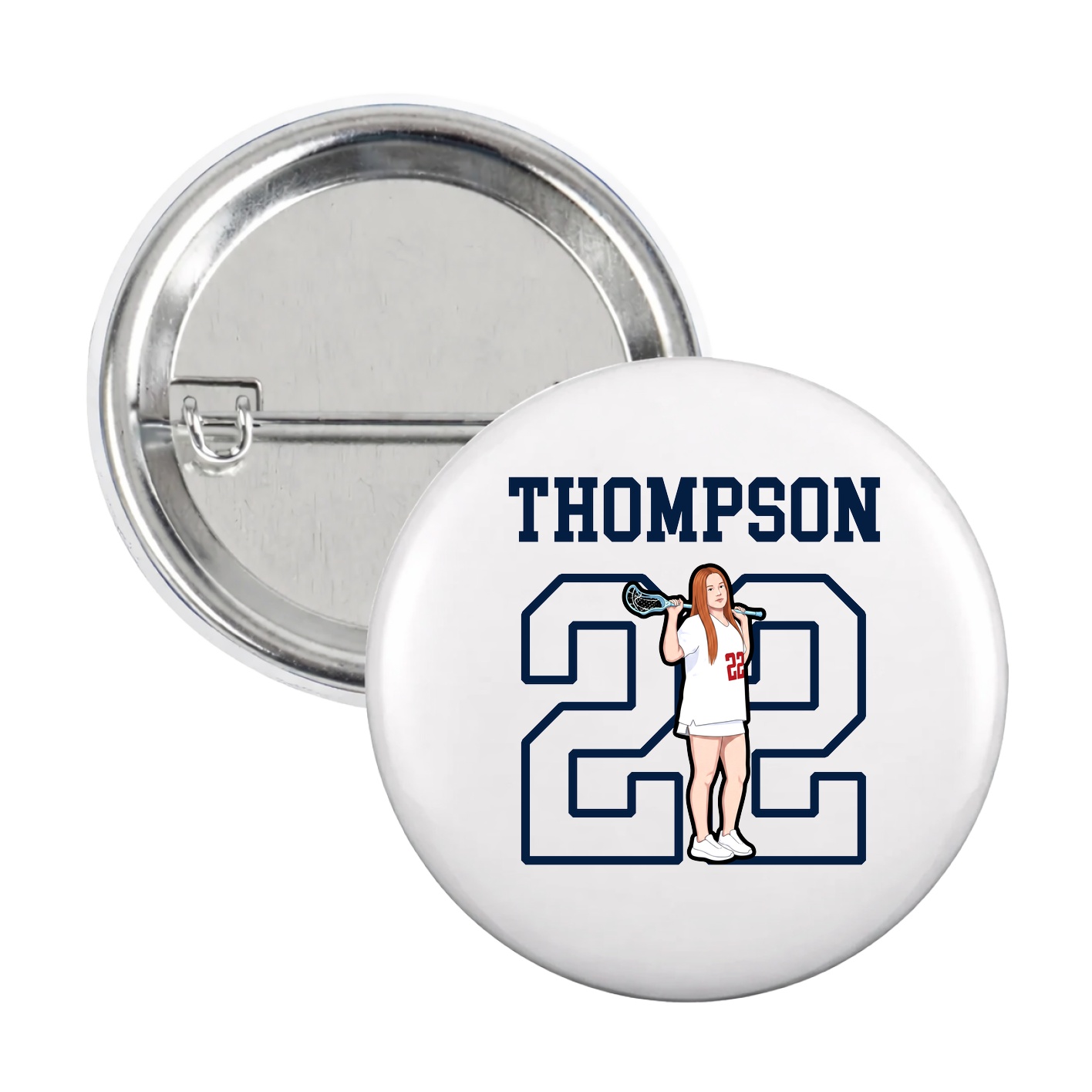 Game Day Button — Shirsey in White