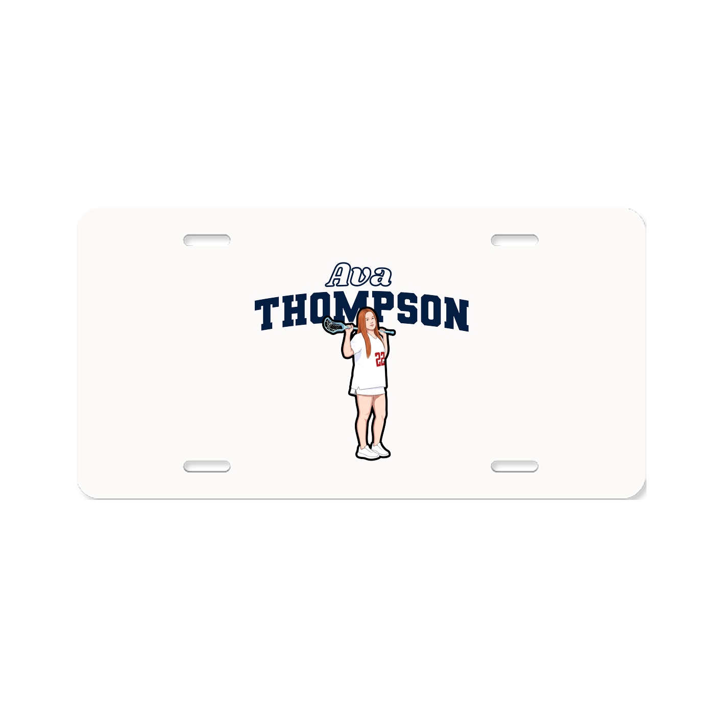 License Plate — Name Arch in Classic