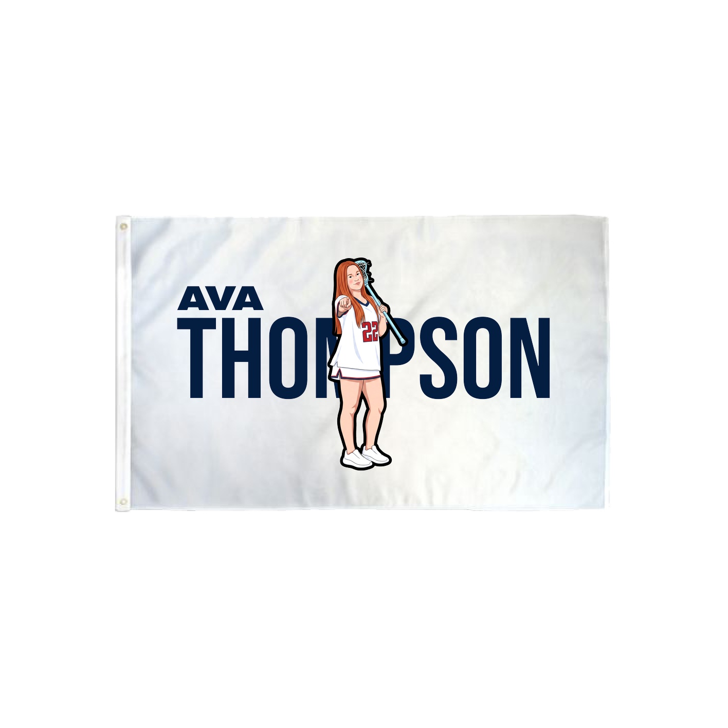 3x5 Flag — Player Name in Classic