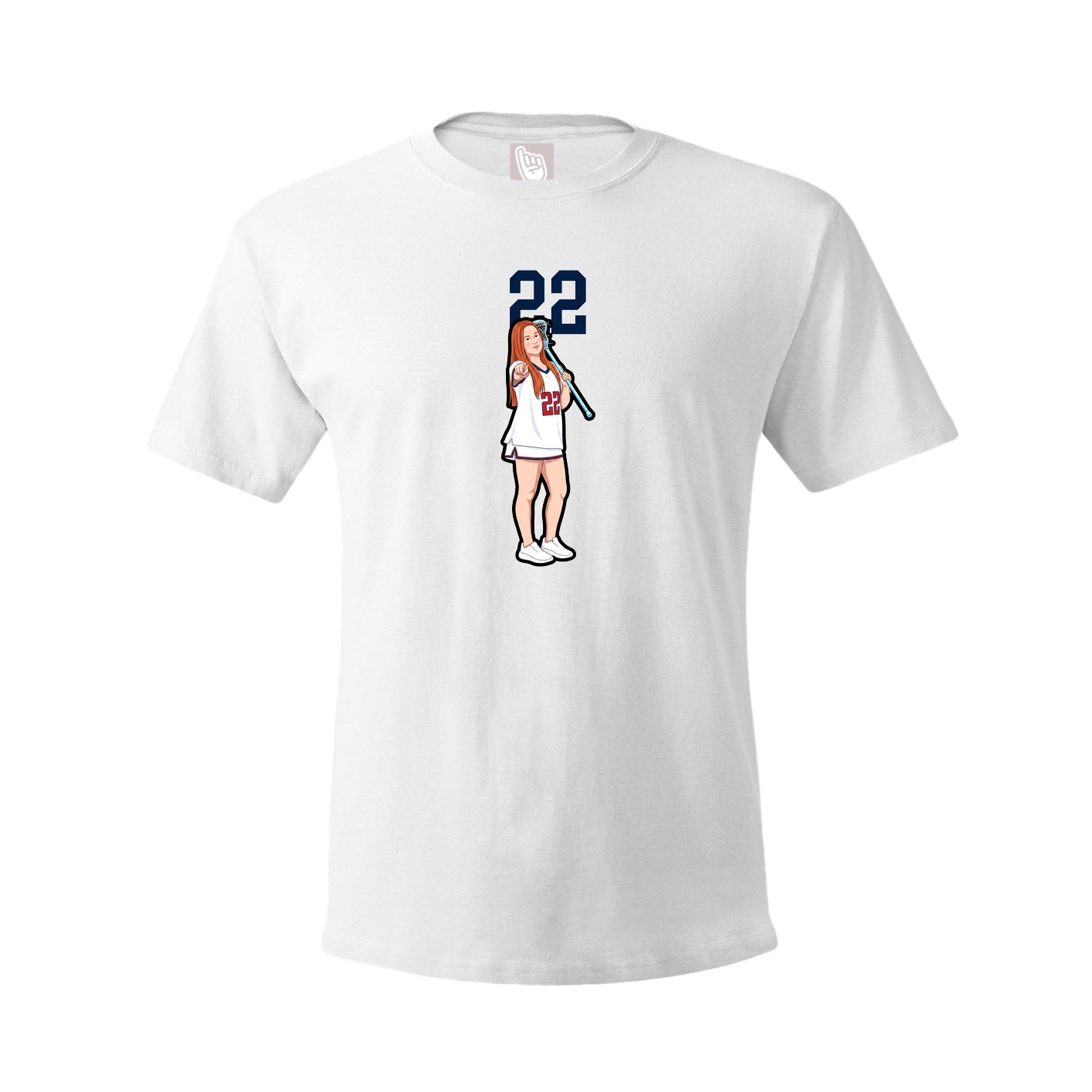 Tee — Number Top in White
