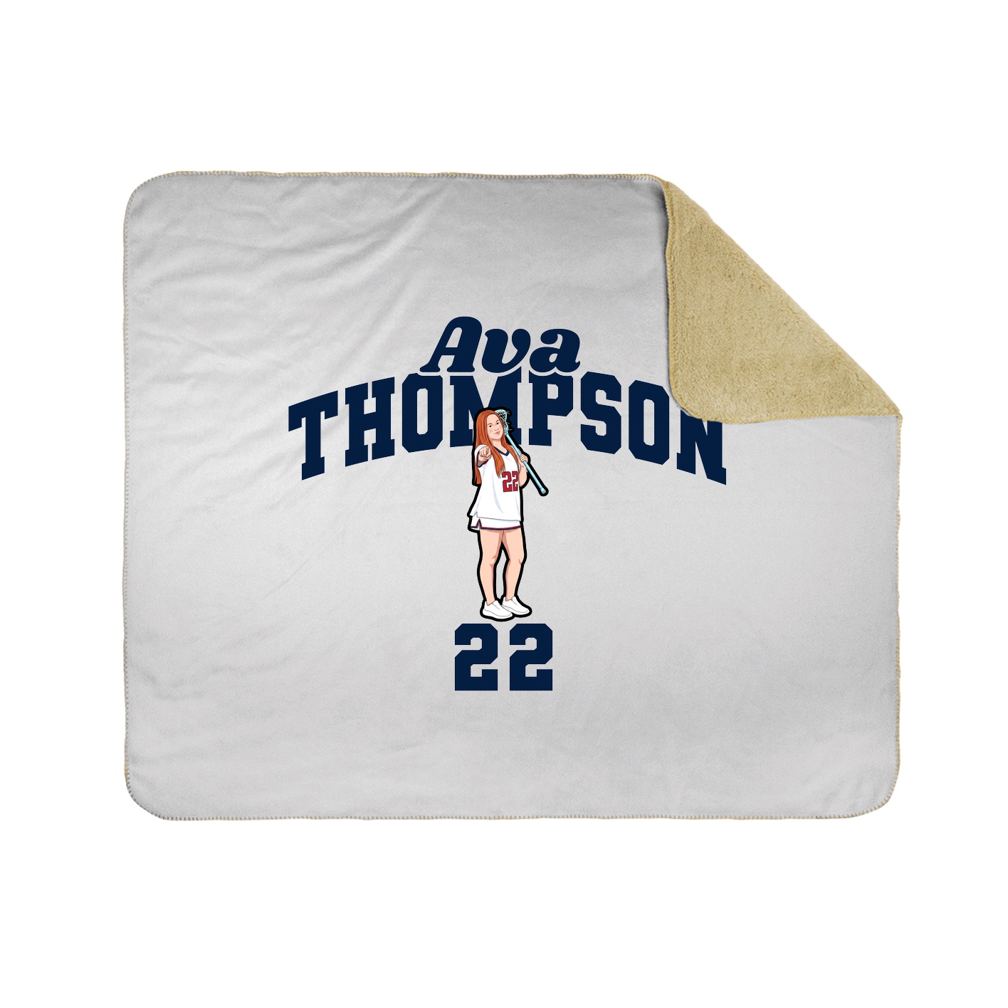 Throw Blanket — Signature Arch in White