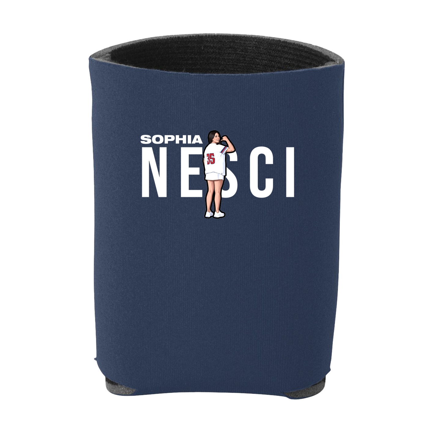 Can Holder — Player Name in Navy