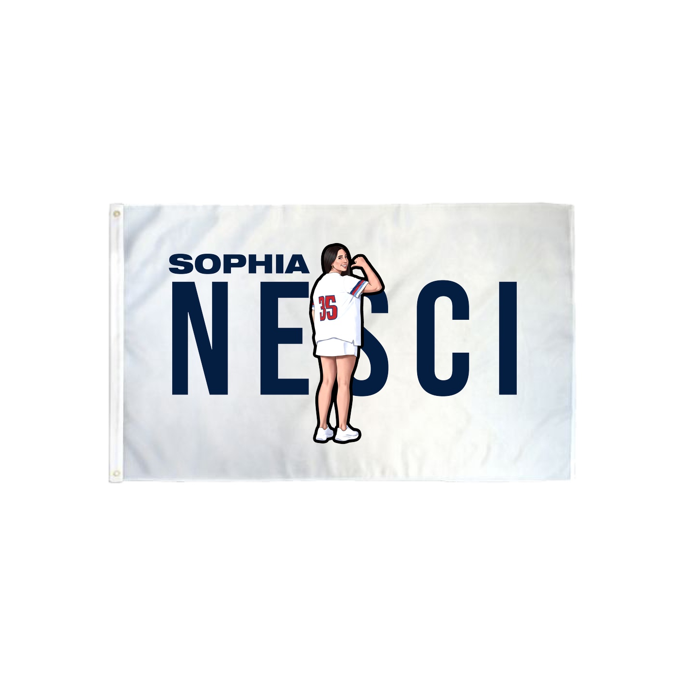 3x5 Flag — Player Name in Classic