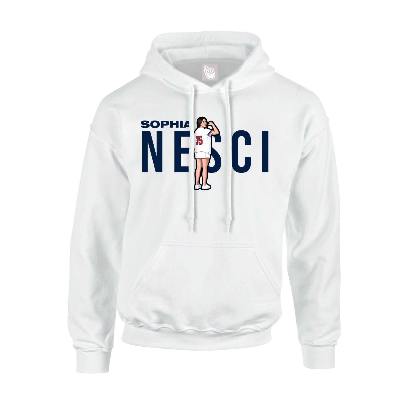 Hoodie — Player Name in White