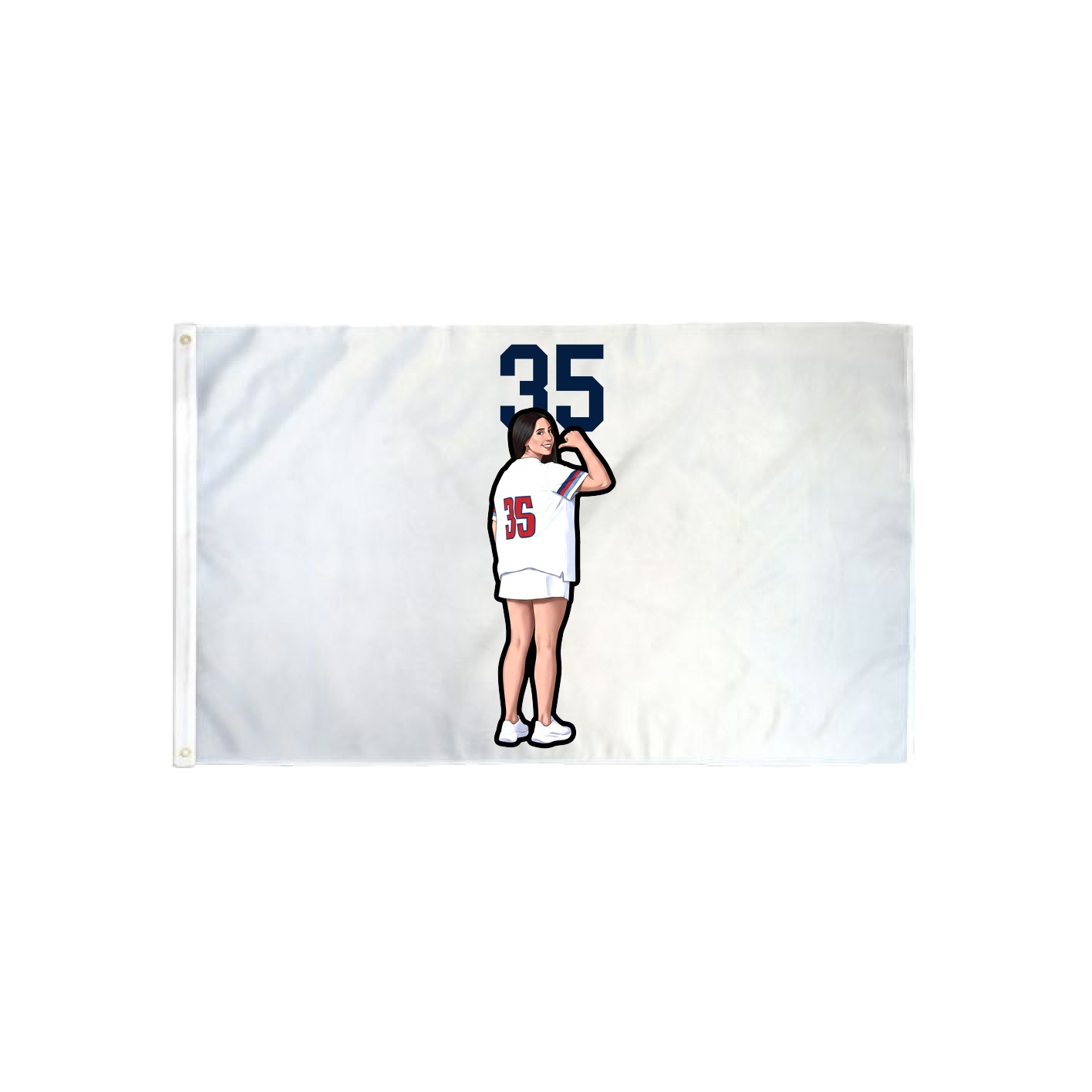 3x5 Flag — Number Top in Classic