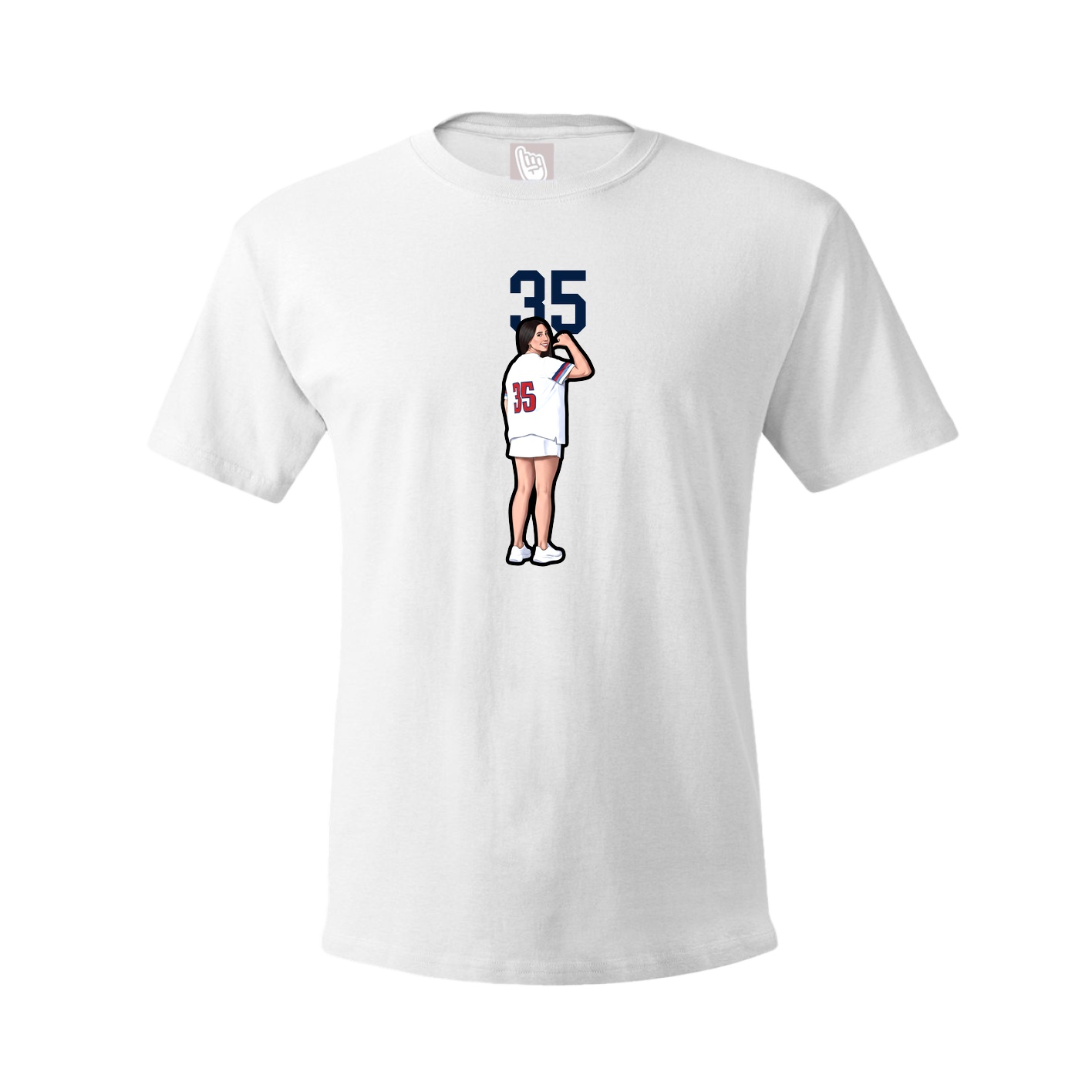 Tee — Number Top in White