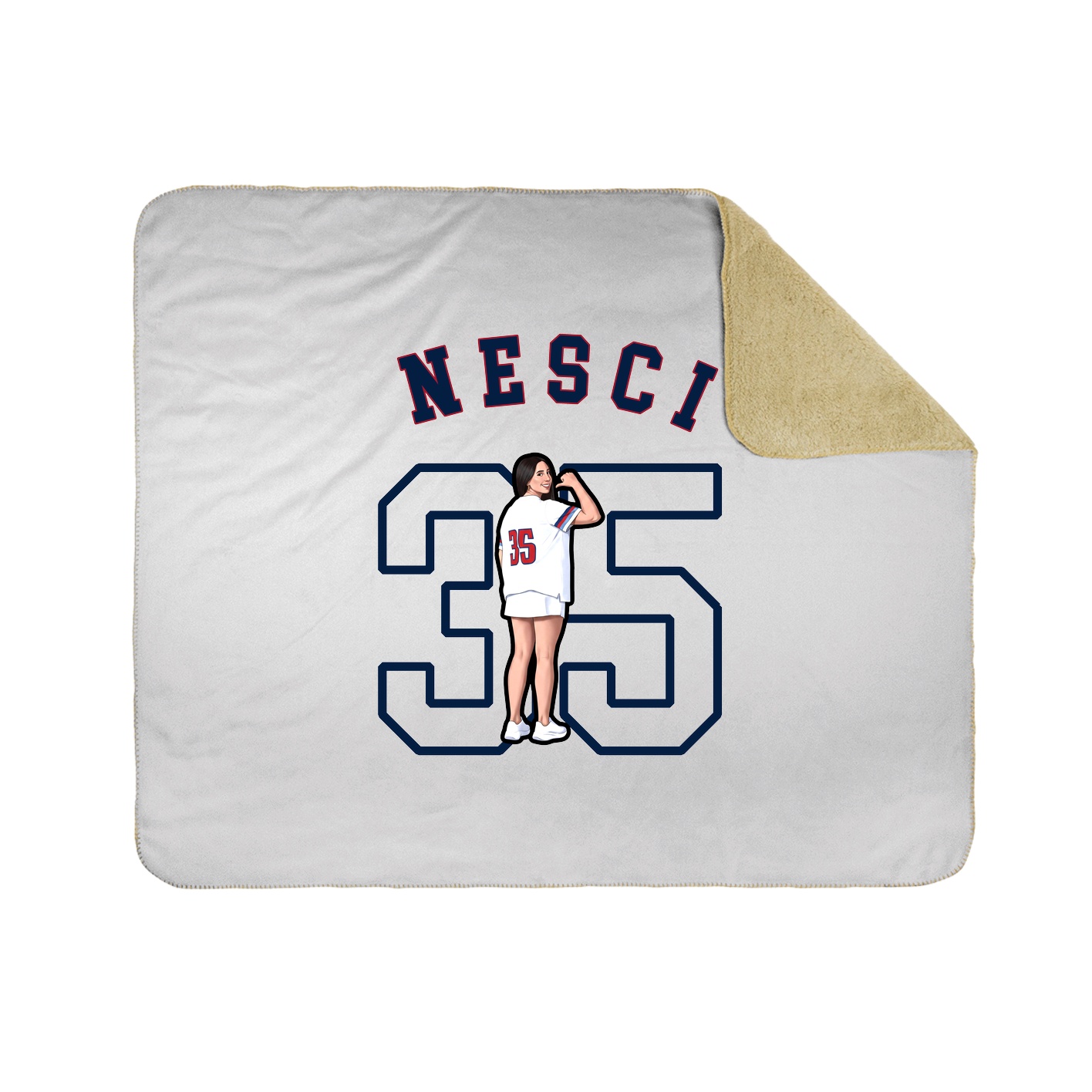 Throw Blanket — Shirsey Arch in White
