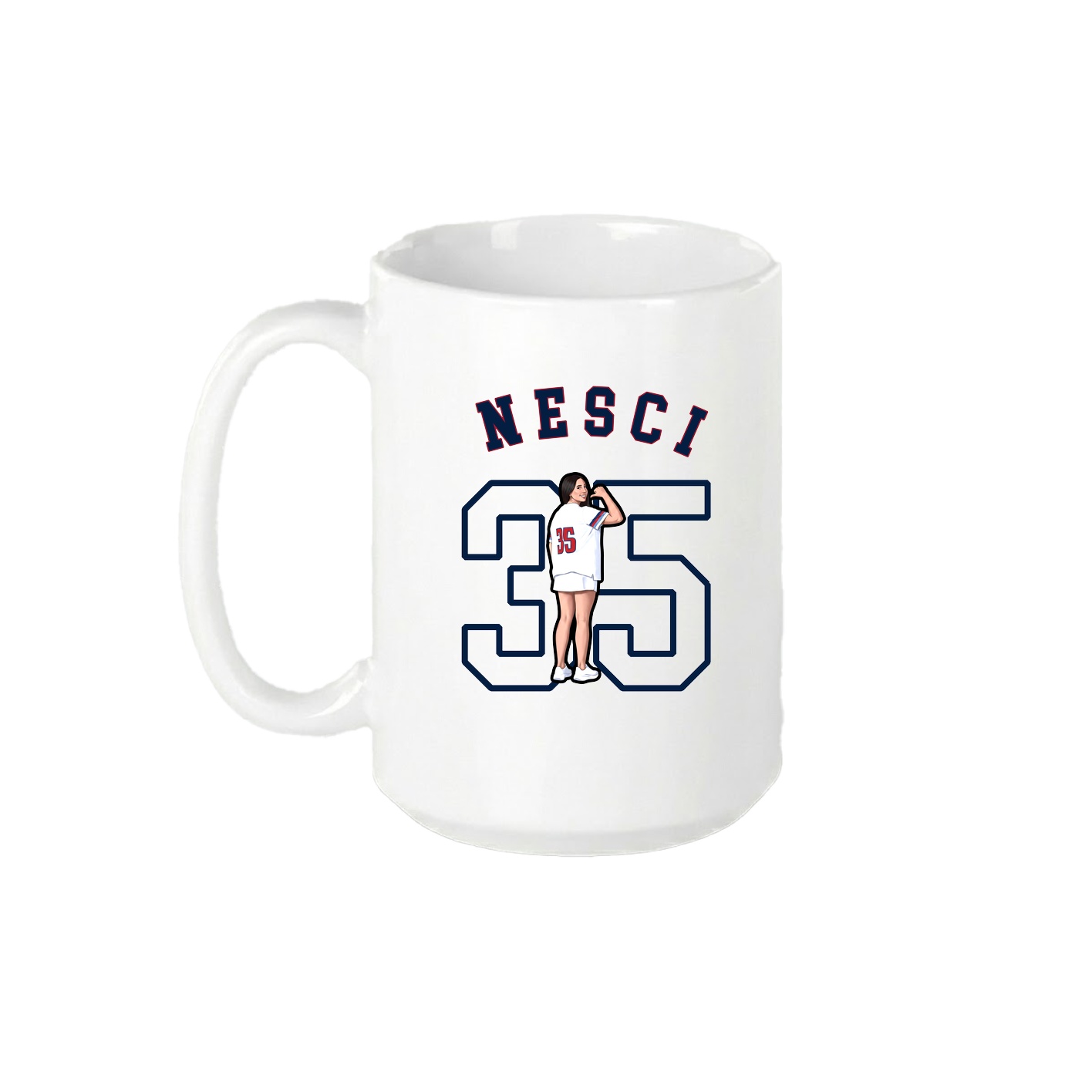 15oz Coffee Mug — Shirsey Arch in White