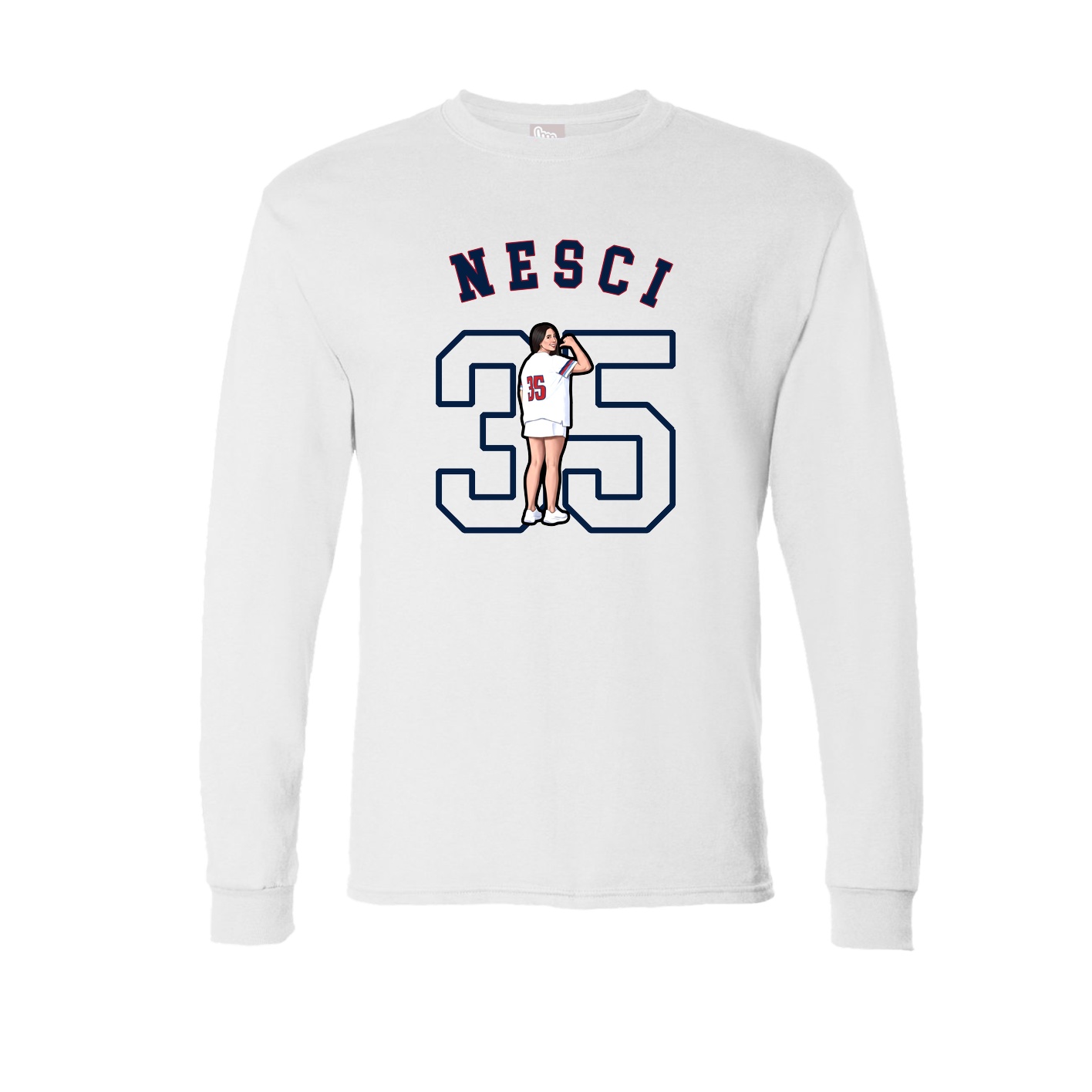 Long Sleeve Tee — Shirsey Arch in White