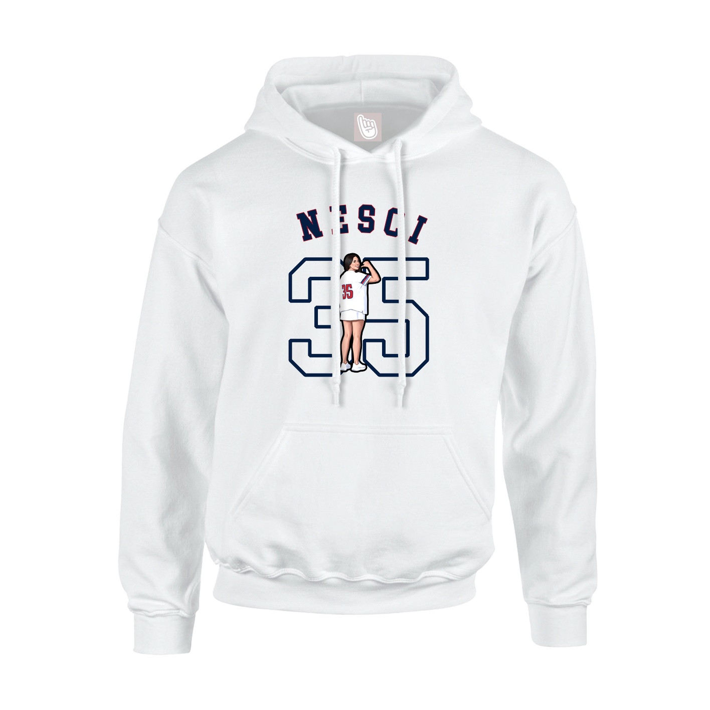 Youth Hoodie — Shirsey Arch in White