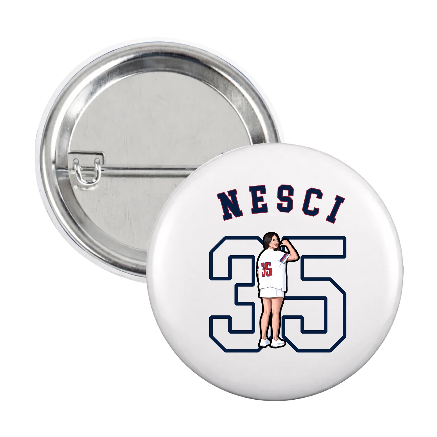 Game Day Button — Shirsey Arch in White