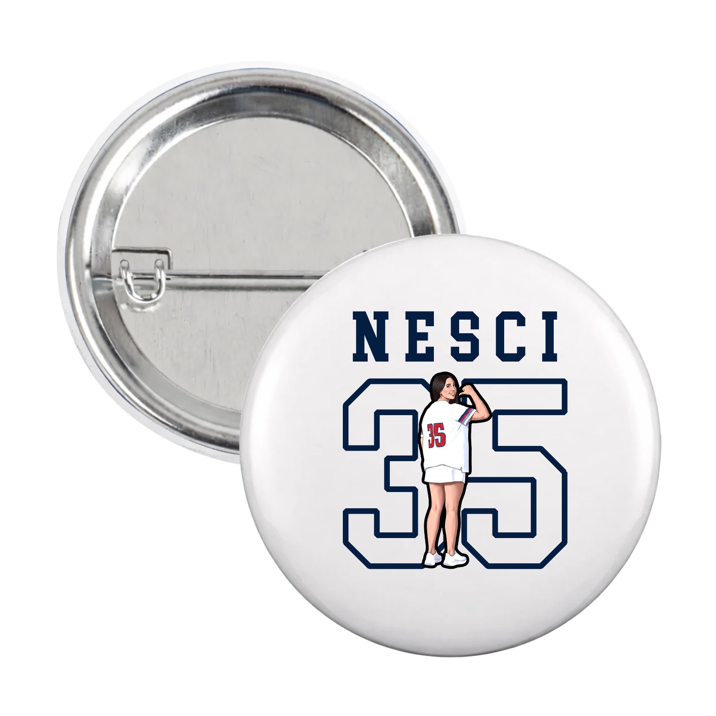 Game Day Button — Shirsey in White