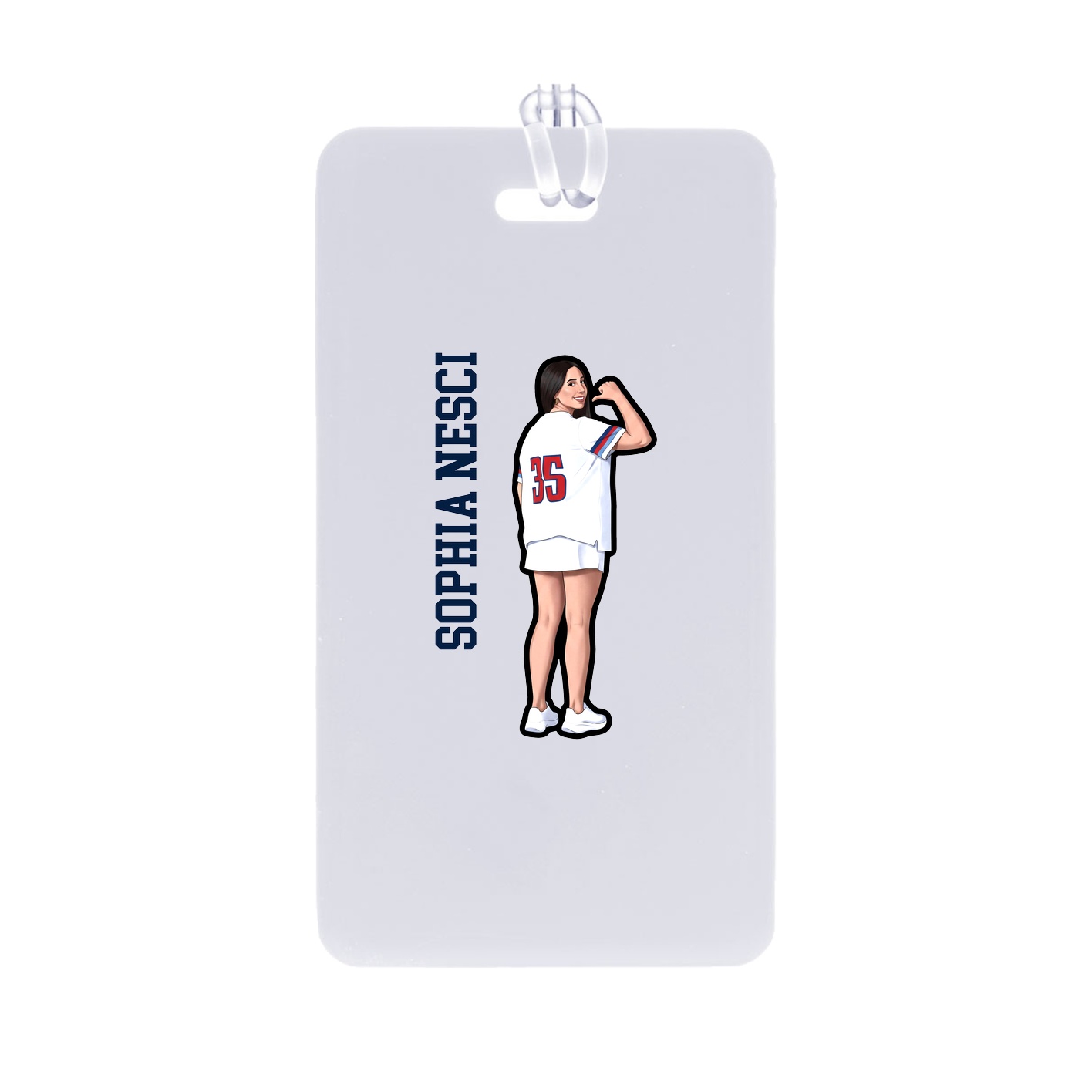 Bag Tag — Name Vertical in Classic