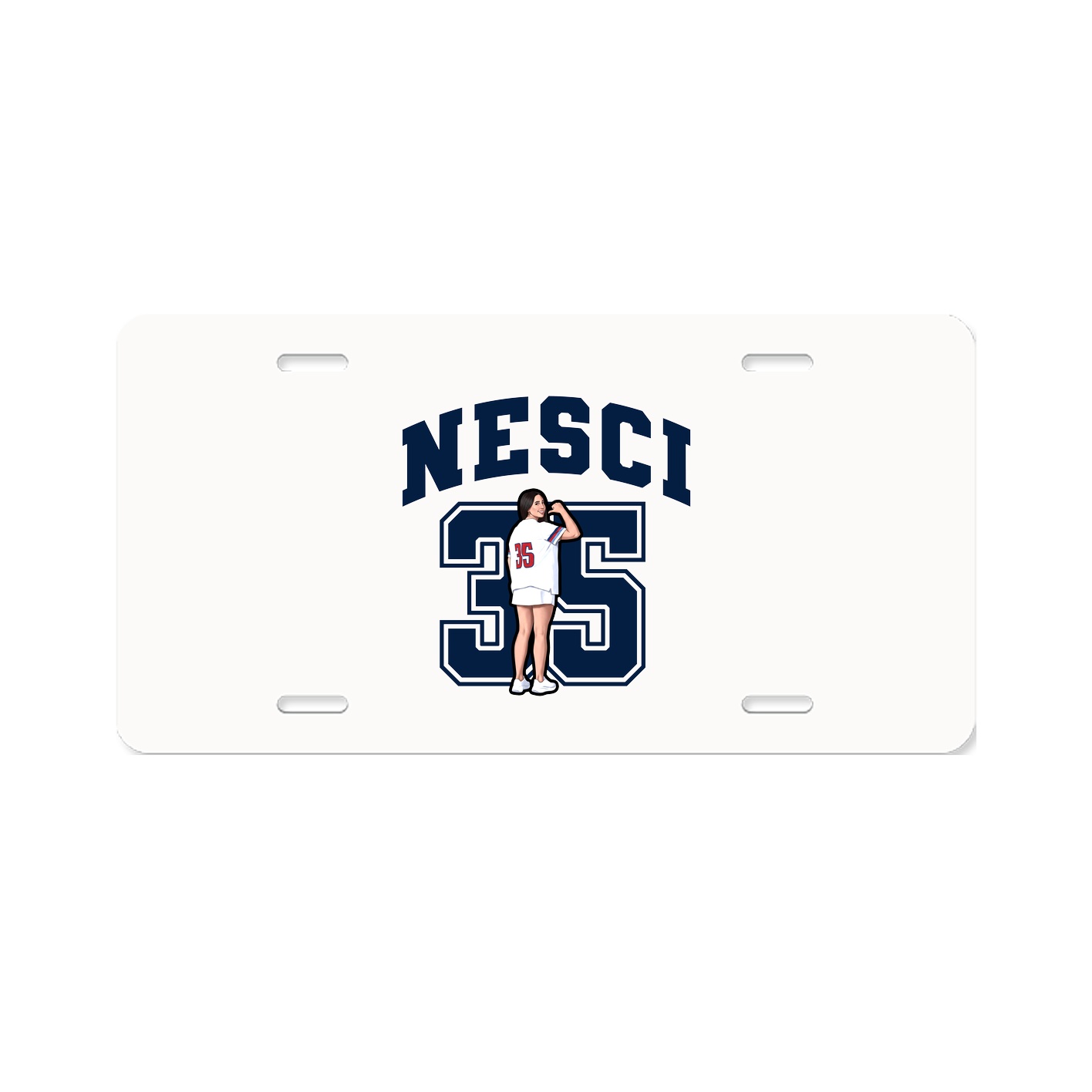 License Plate — Number in Classic