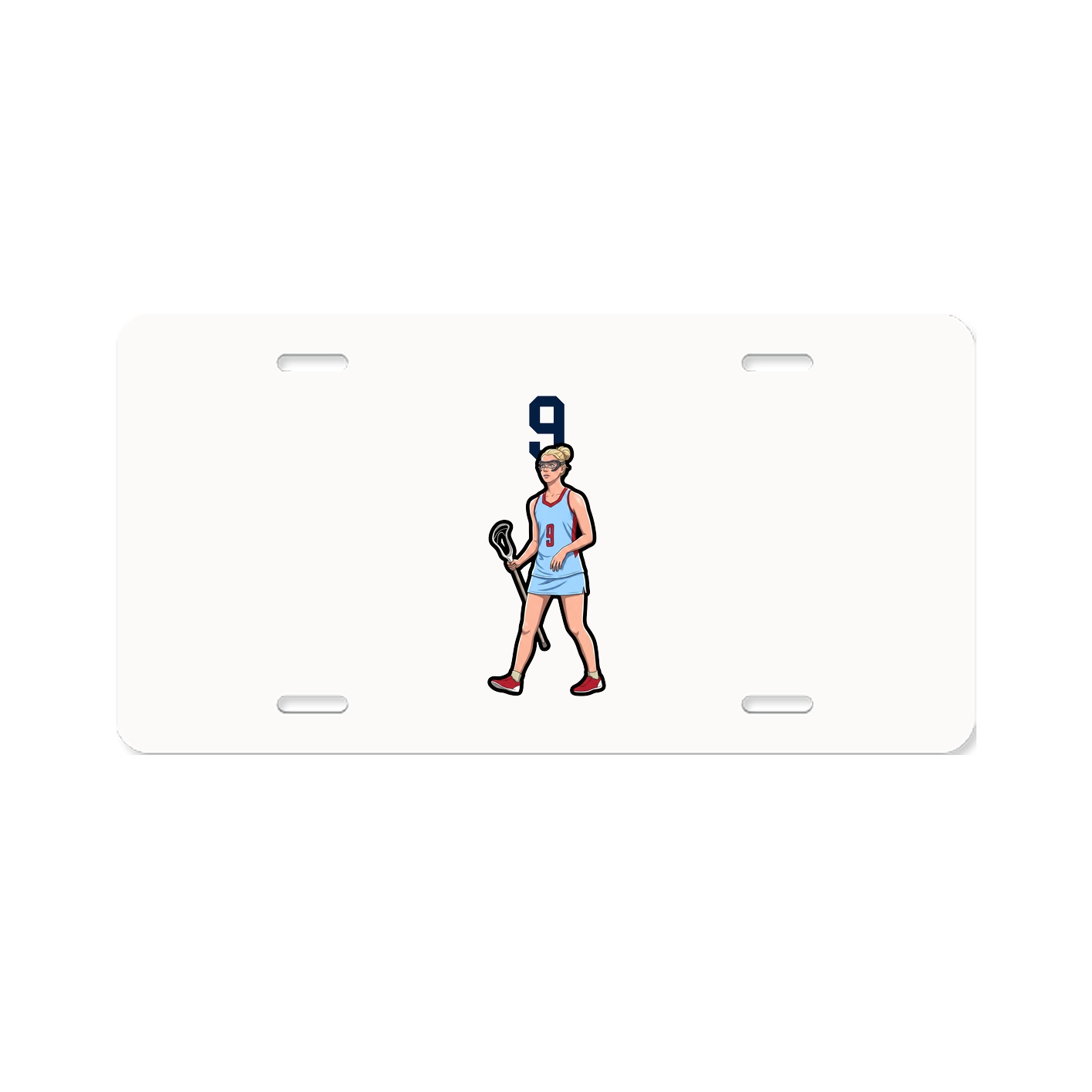 License Plate — Number Top in Classic