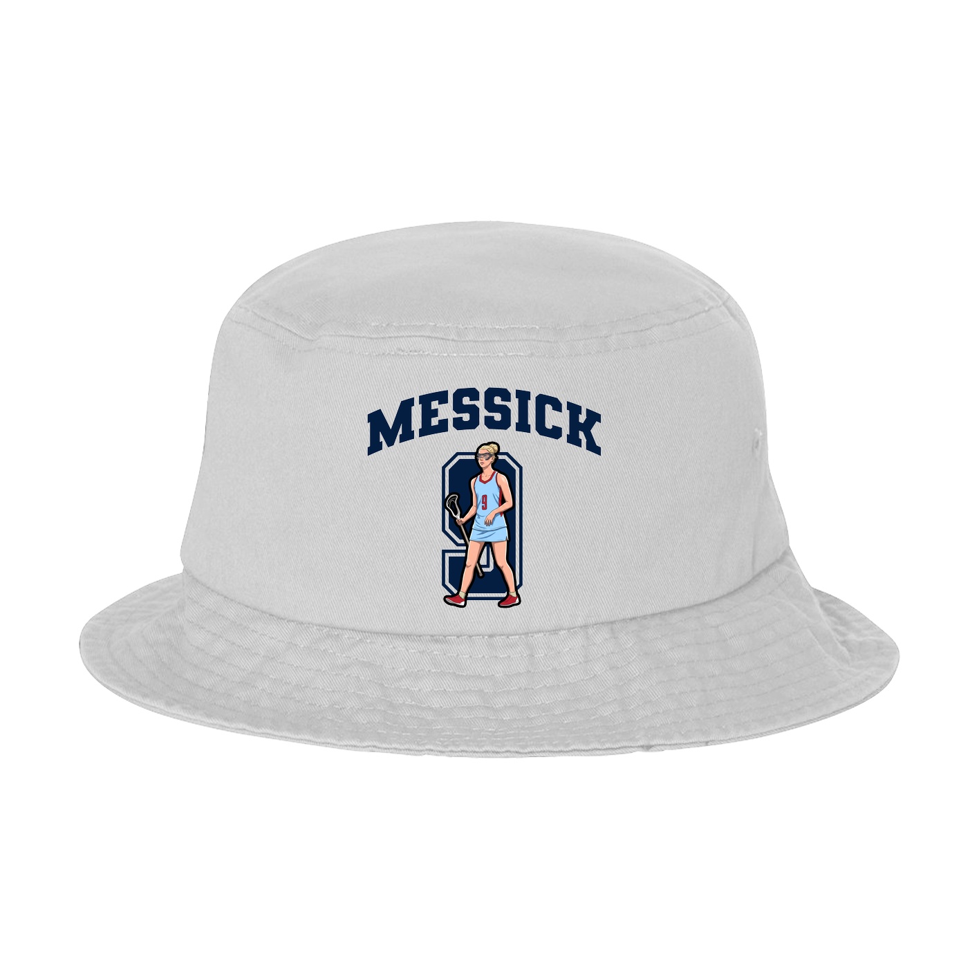 Bucket Cap — Number in White