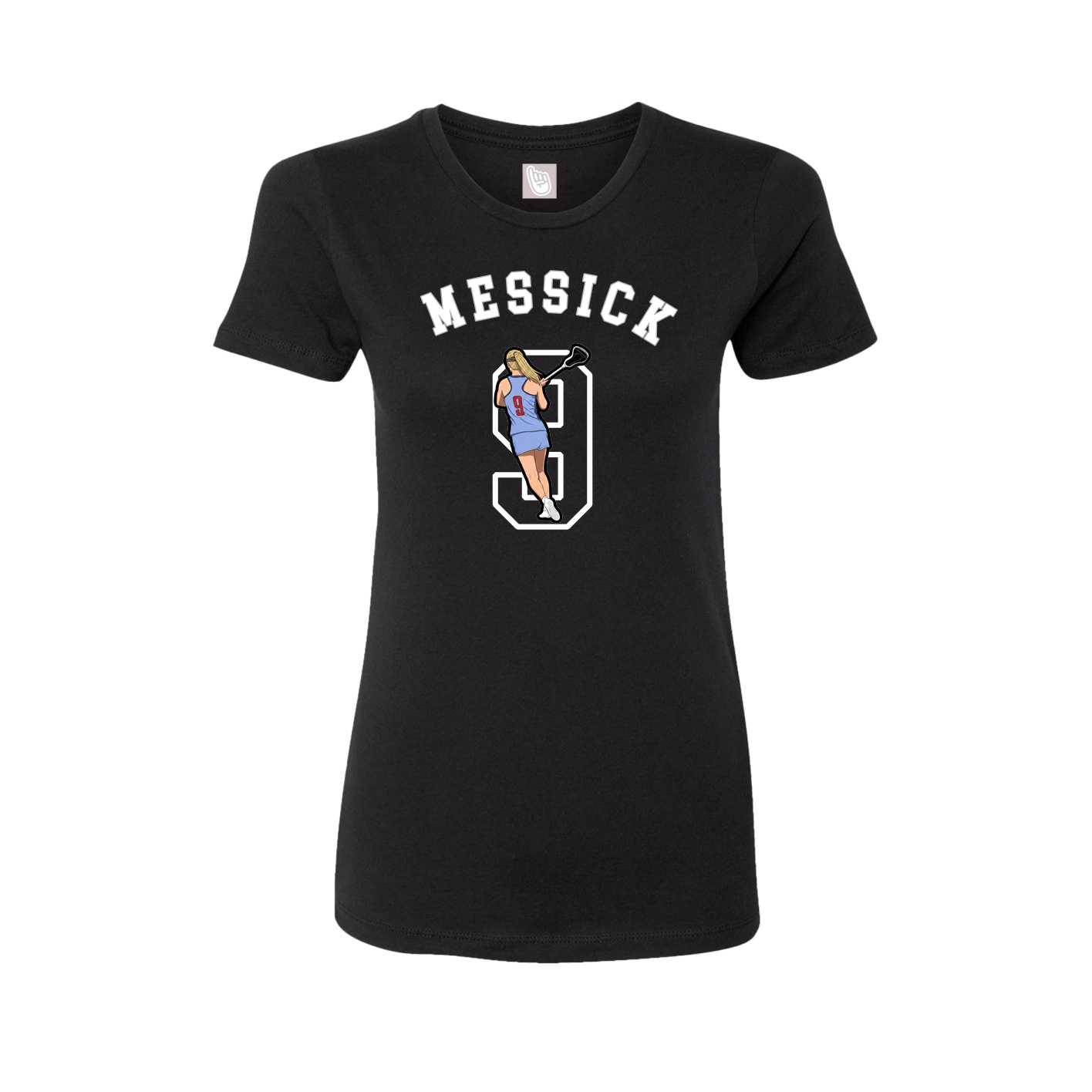 Fitted Women's Tee — Shirsey Arch in Black