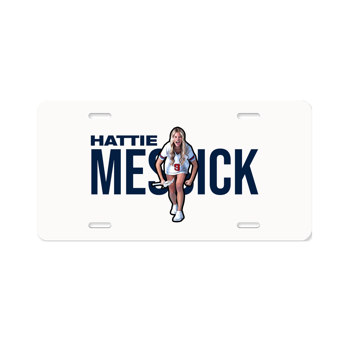 License Plate — Player Name in Classic