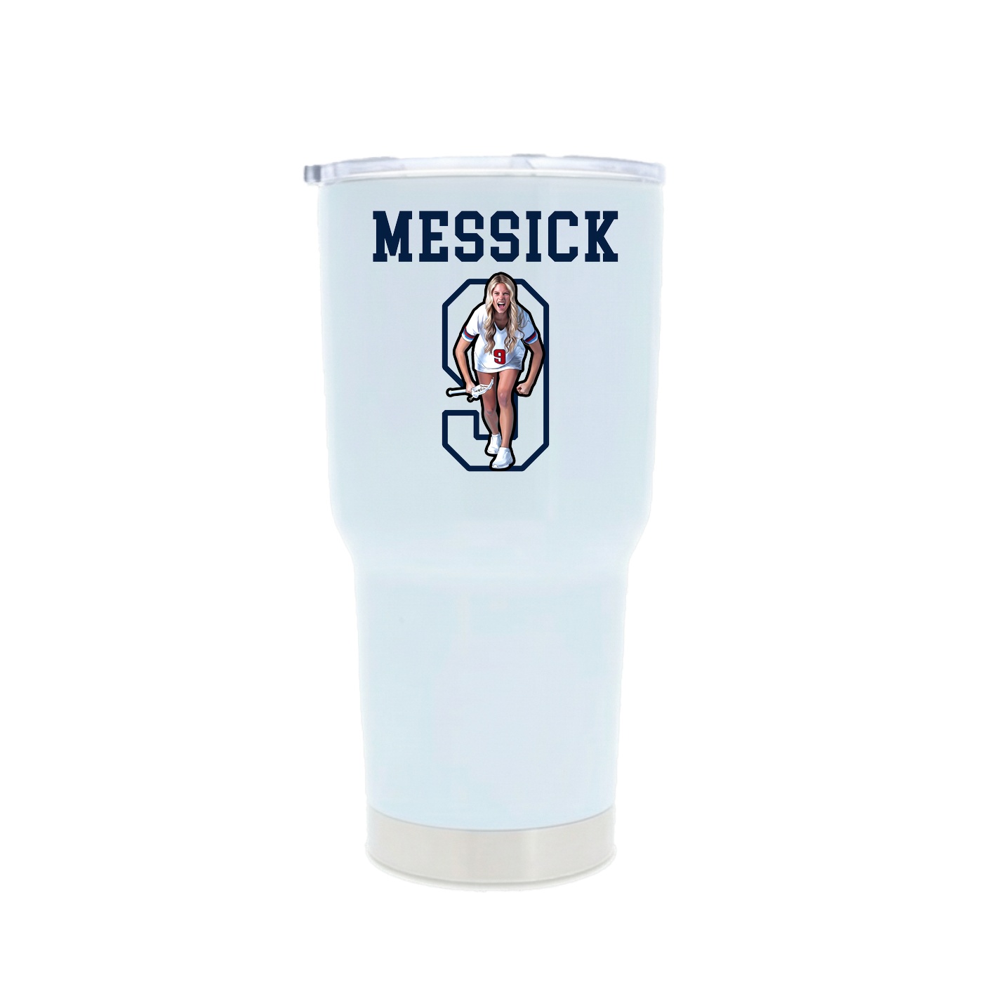 30oz Stainless Steel Tumbler — Shirsey in White
