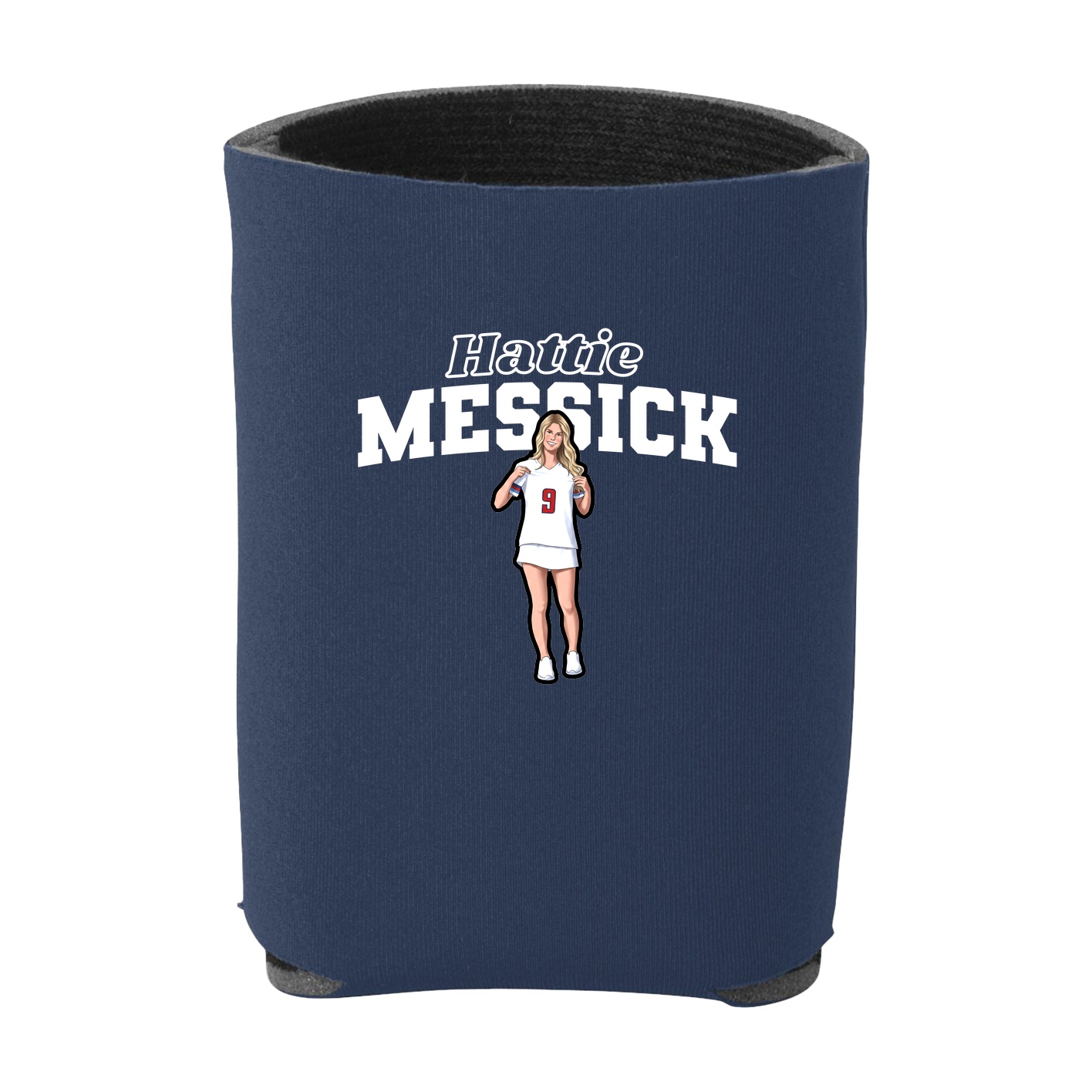 Can Holder — Name Arch in Navy