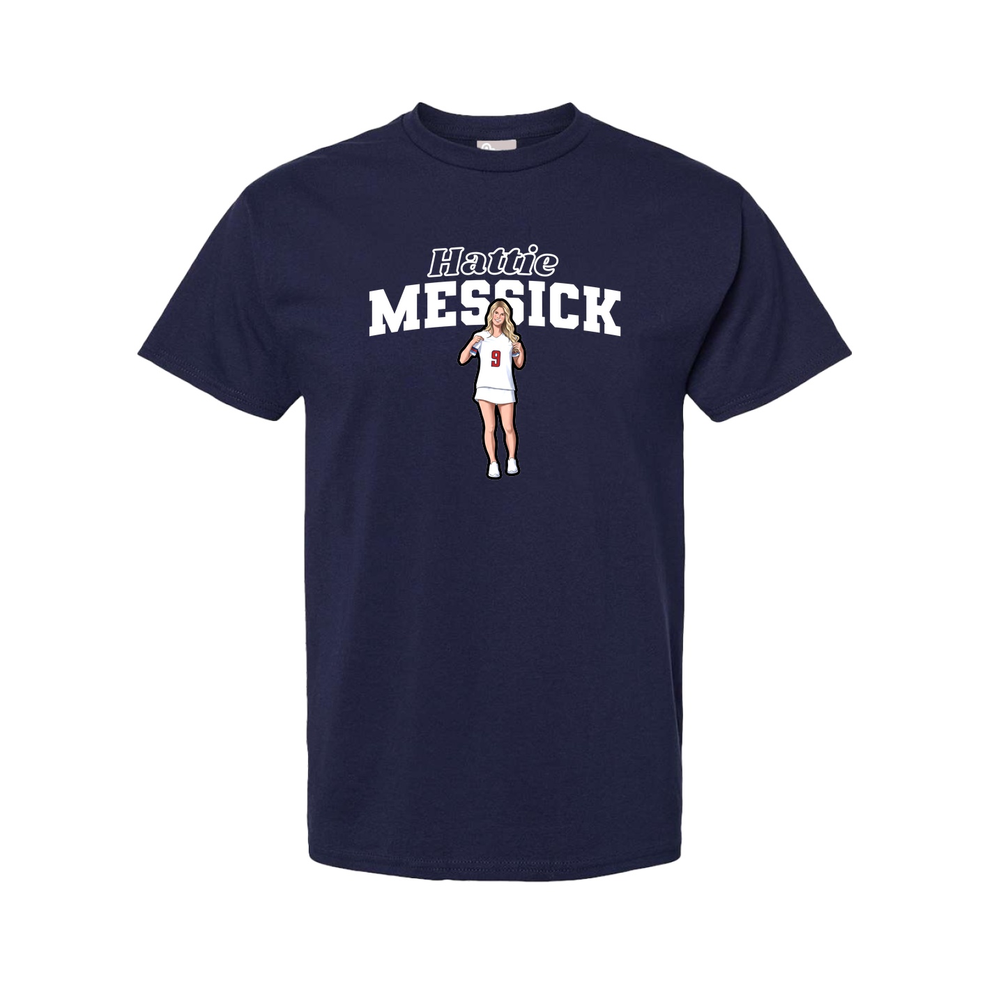 Tee — Name Arch in Navy