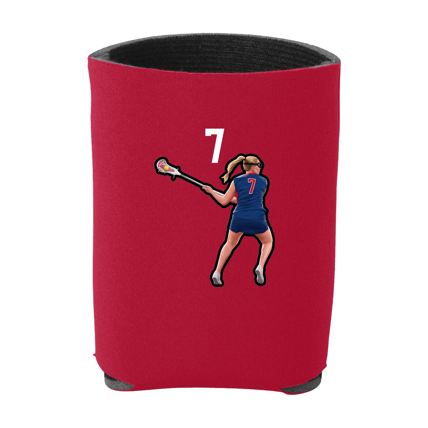 Can Holder — Number Top in Red