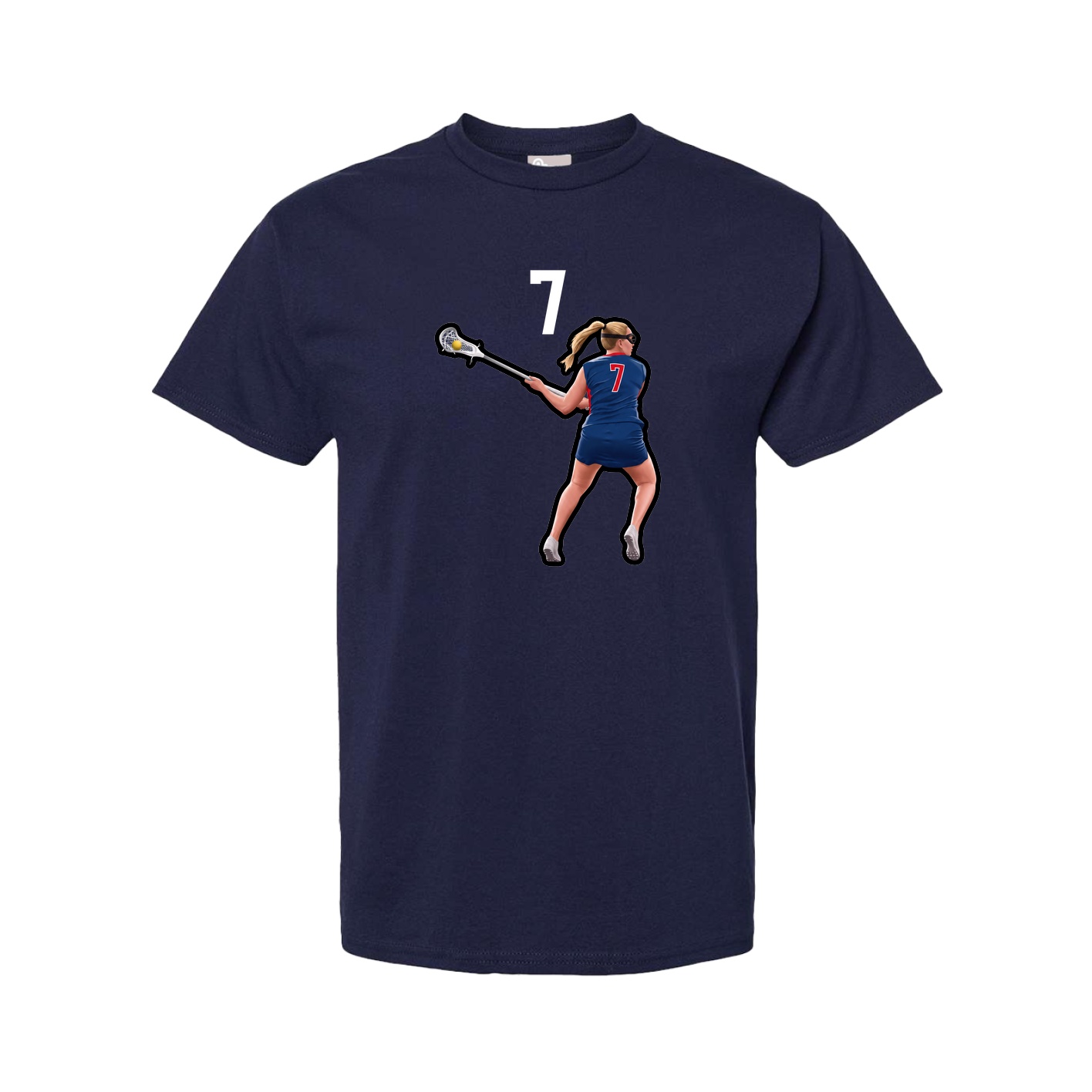 Youth Tee — Number Top in Navy
