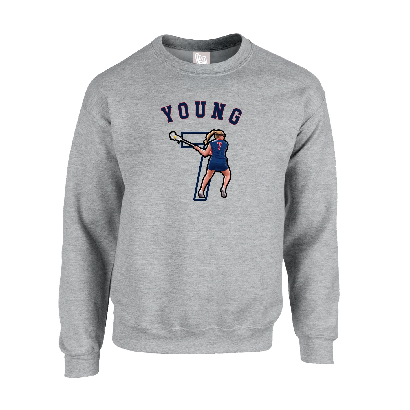 Fleece Crew — Shirsey Arch in Grey