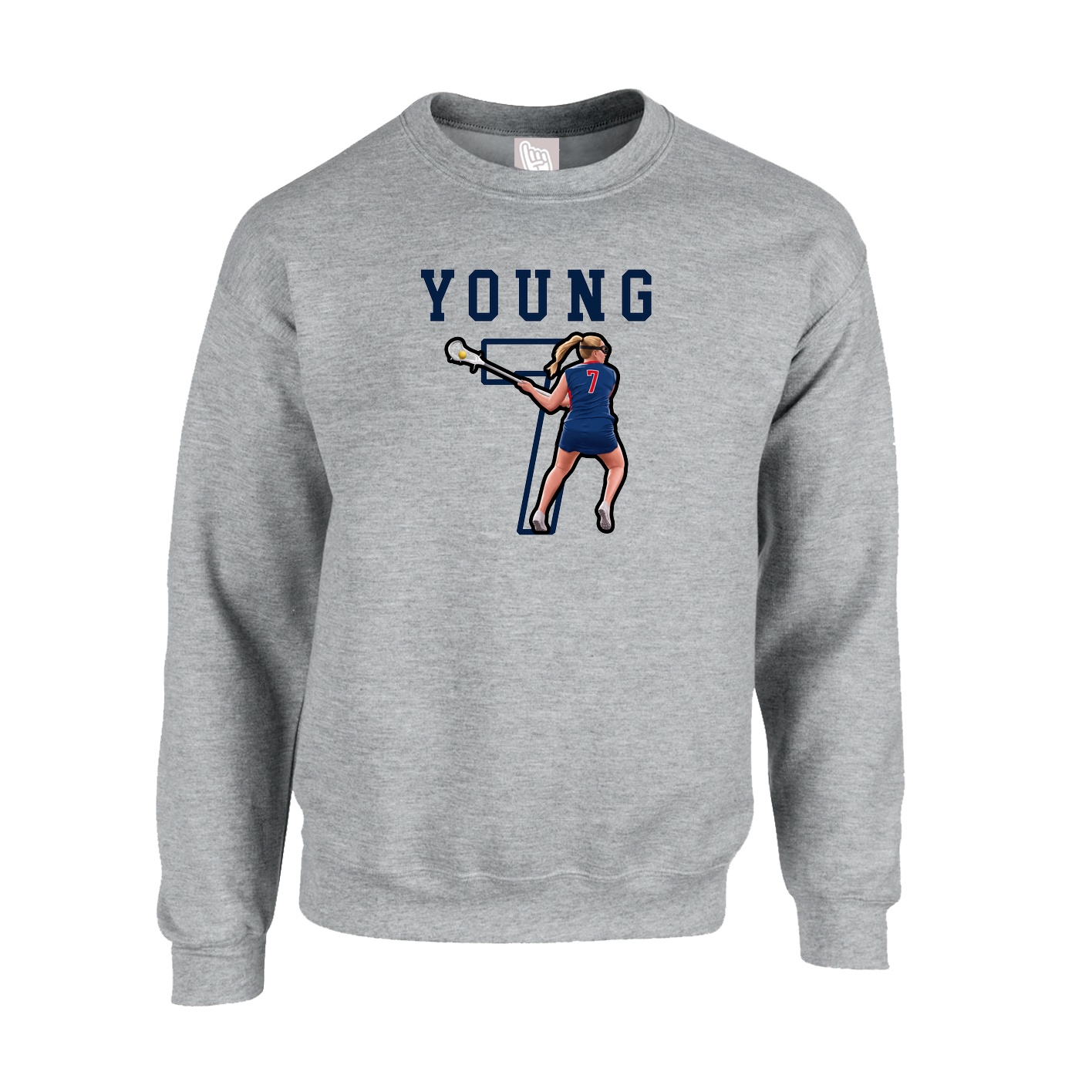 Fleece Crew — Shirsey in Grey