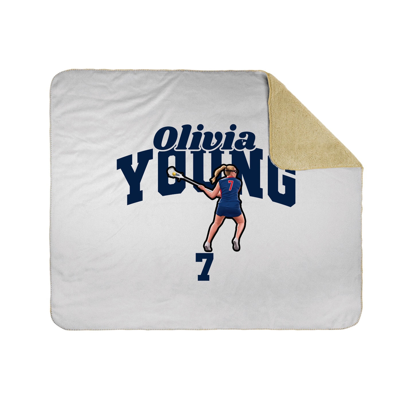 Throw Blanket — Signature Arch in White