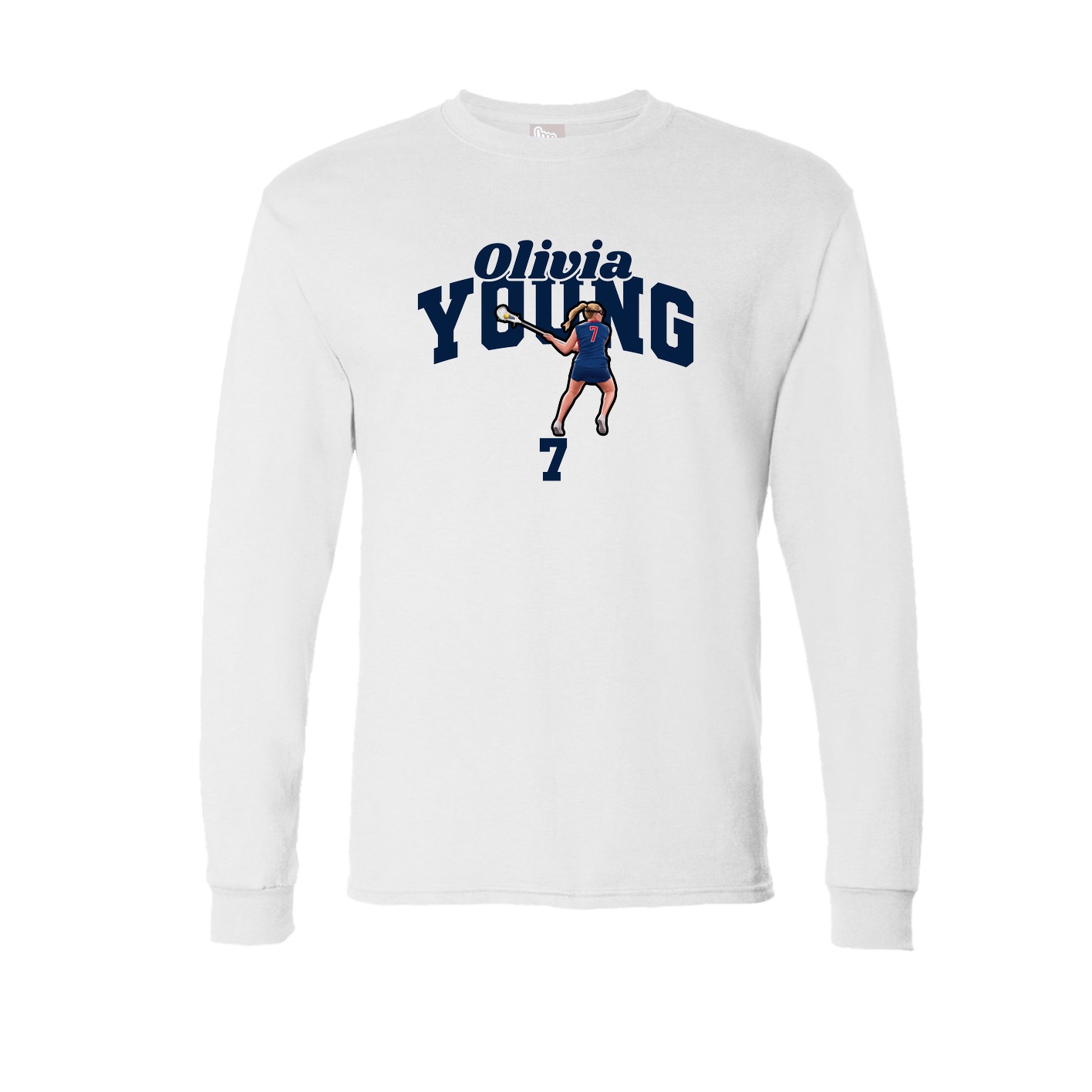 Long Sleeve Tee — Signature Arch in White