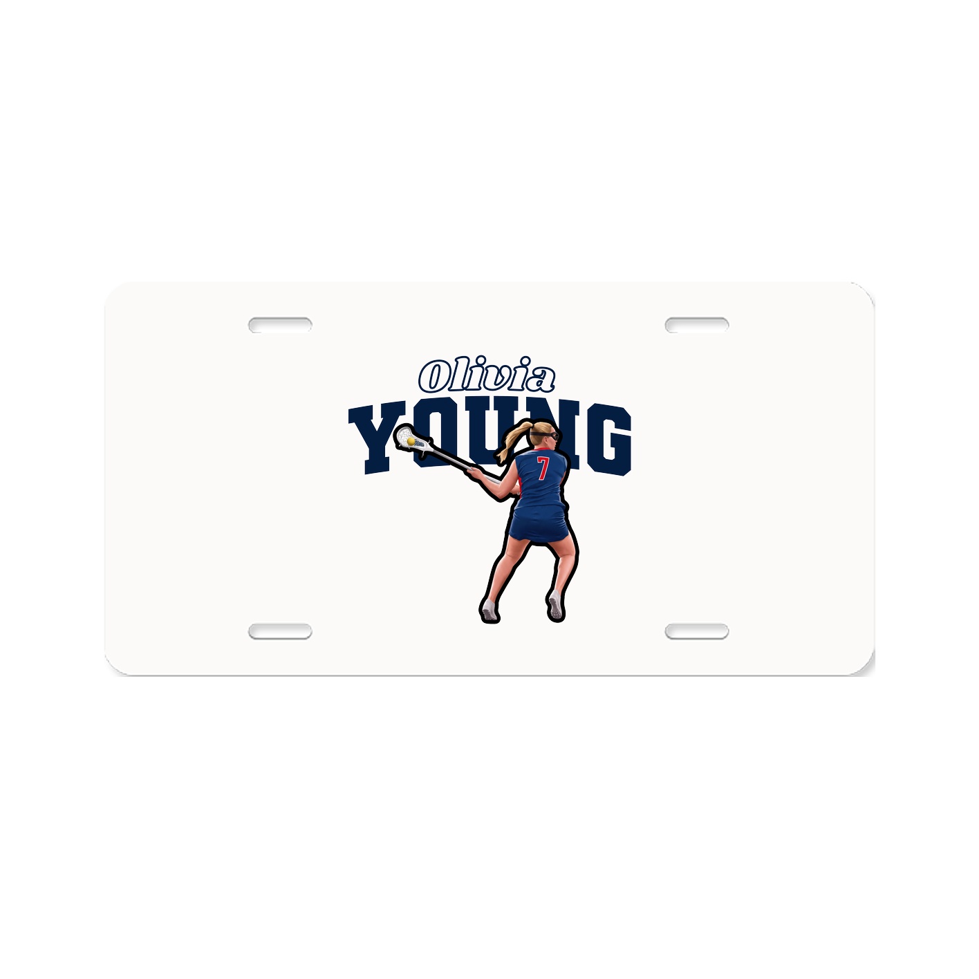 License Plate — Name Arch in Classic