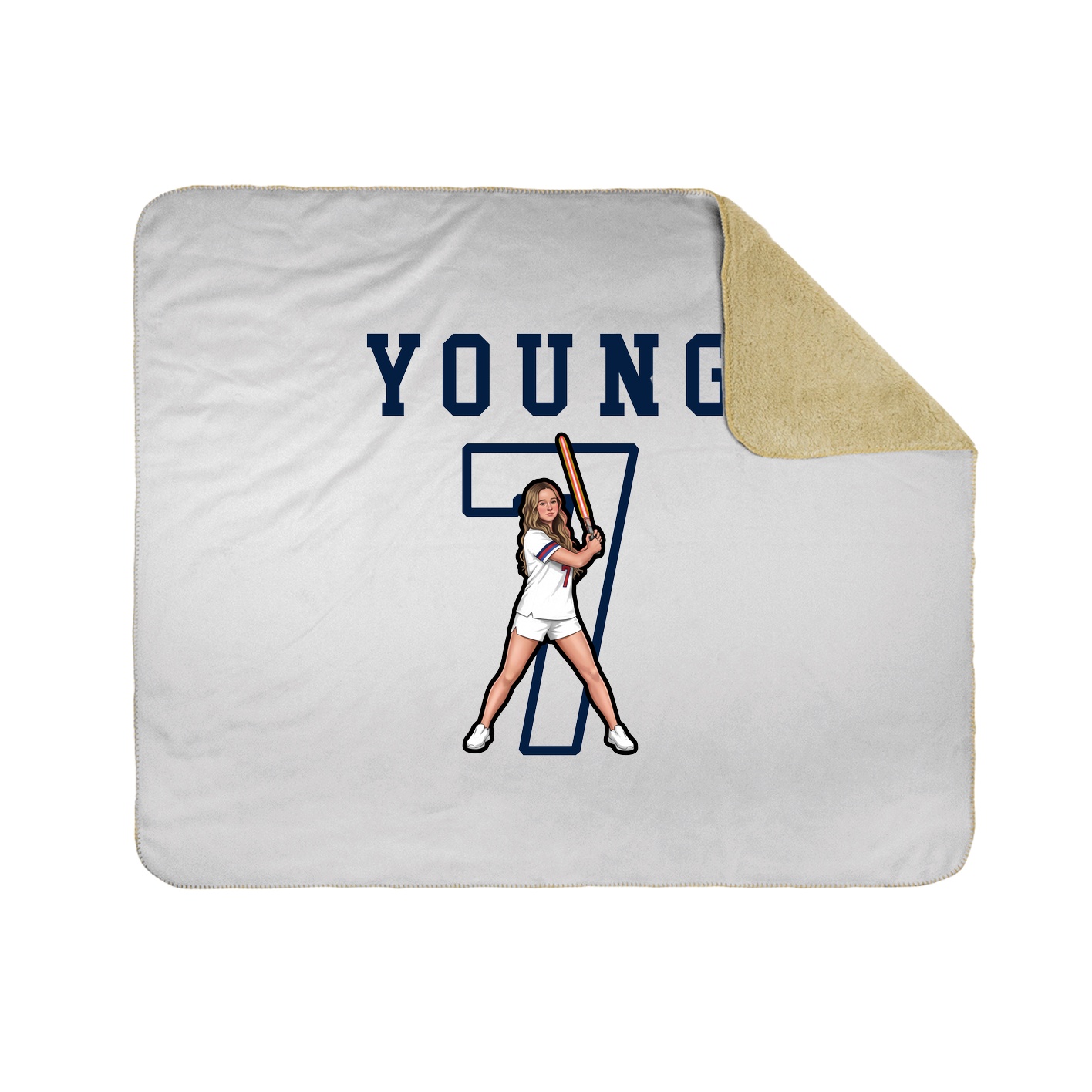 Throw Blanket — Shirsey in White