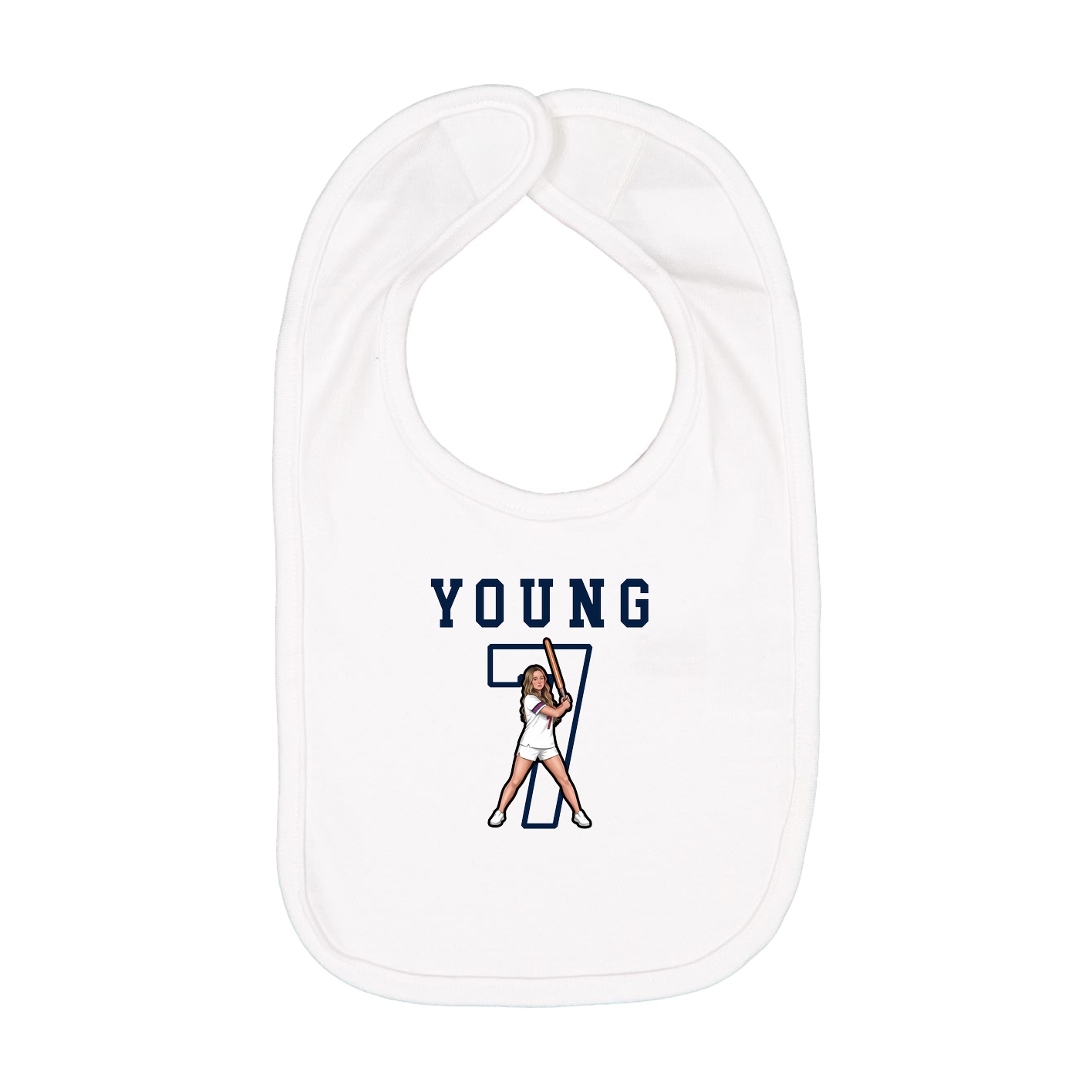 Infant Bib — Shirsey in White