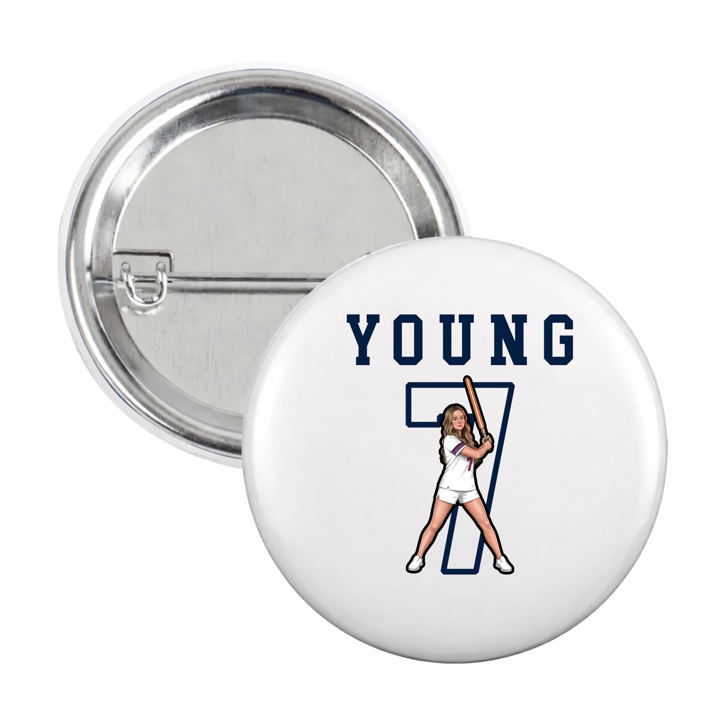 Game Day Button — Shirsey in White