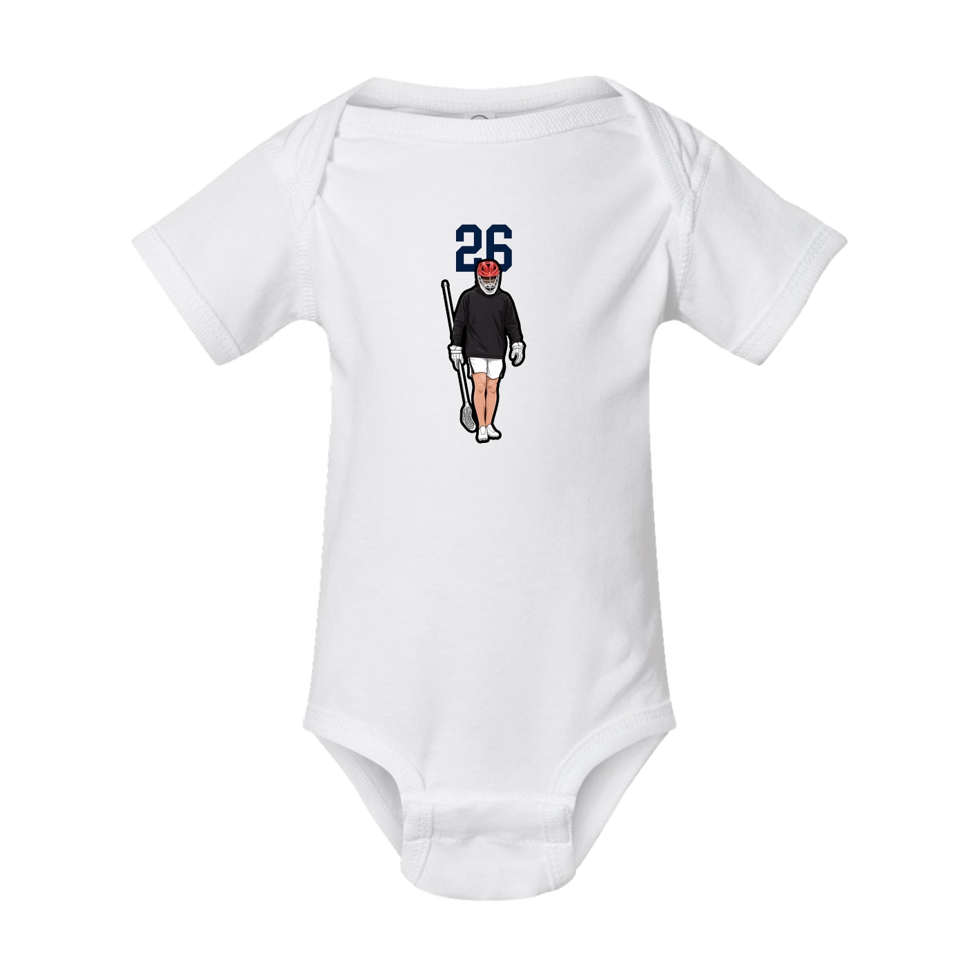 Baby Onesie — Number Top in White