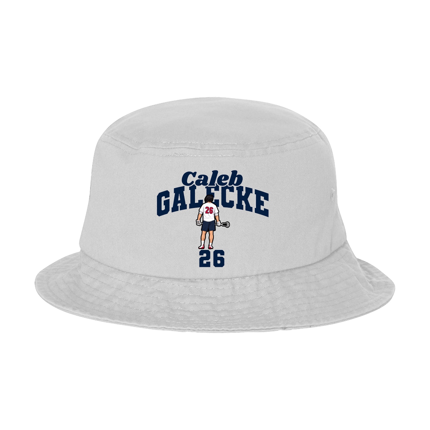 Bucket Cap — Signature Arch in White