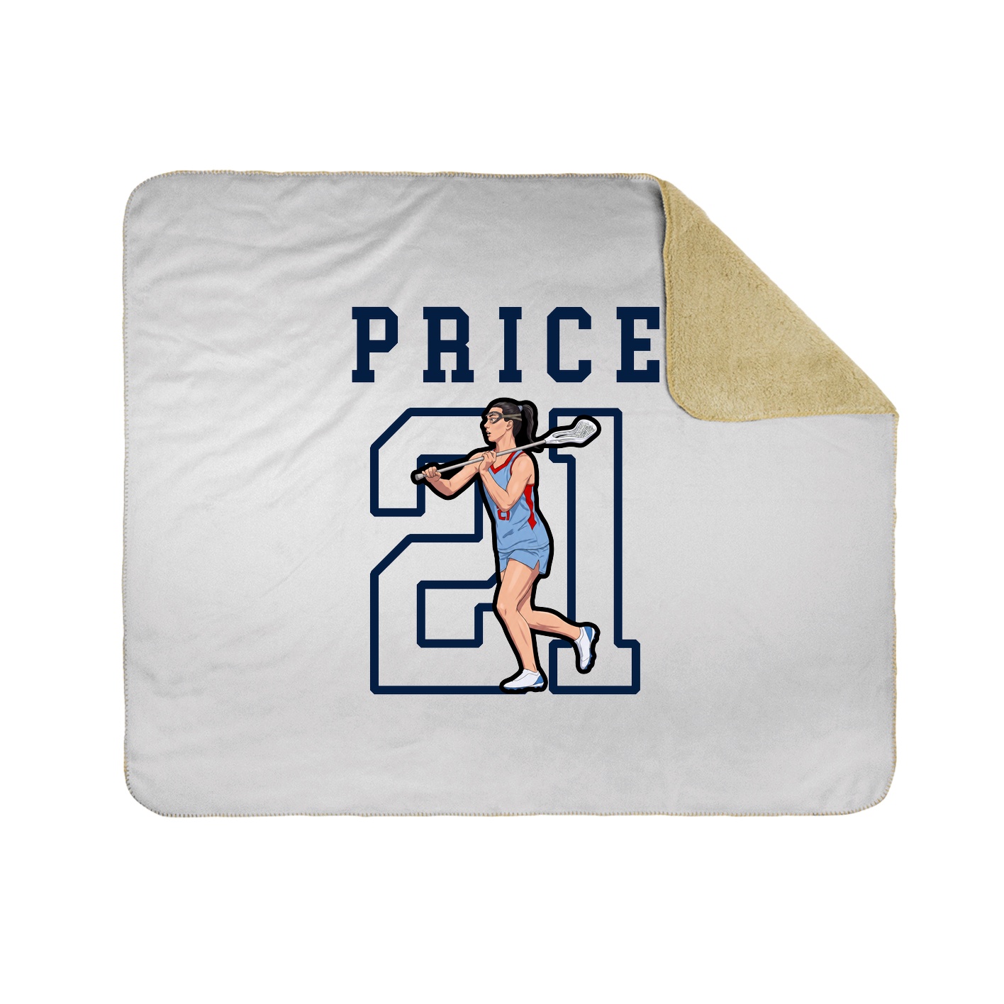 Throw Blanket — Shirsey in White