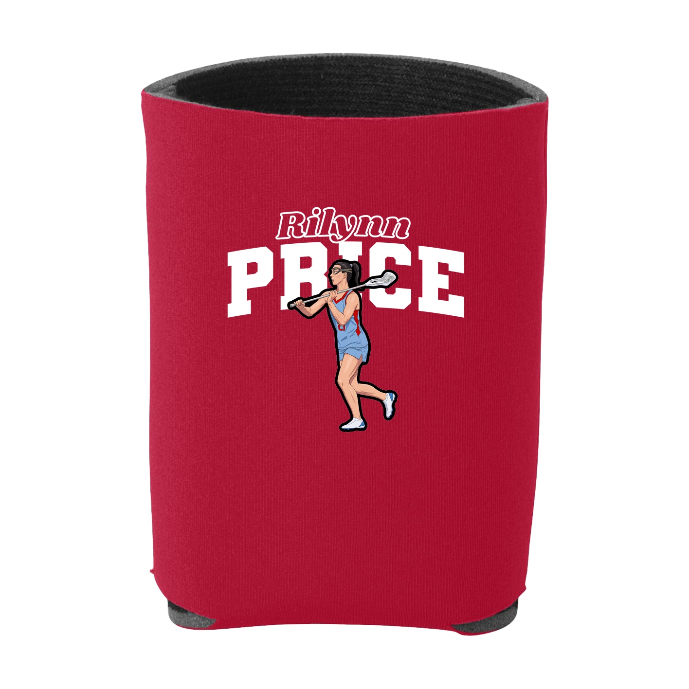 Can Holder — Name Arch in Red