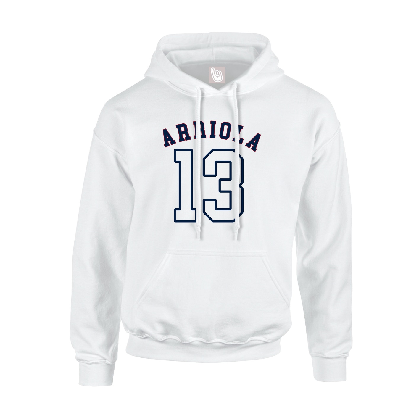 Youth Hoodie — Shirsey Arch in White