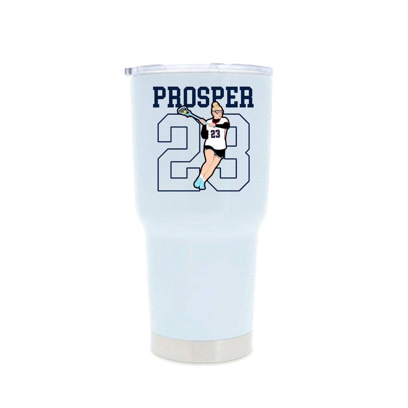30oz Stainless Steel Tumbler — Shirsey in White