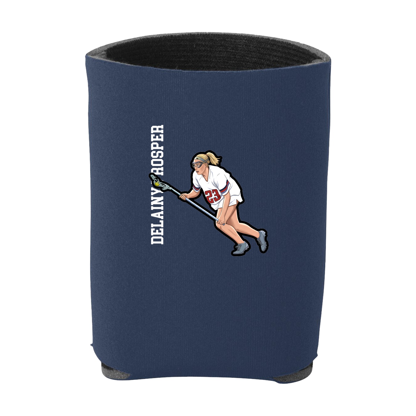 Can Holder — Name Vertical in Navy