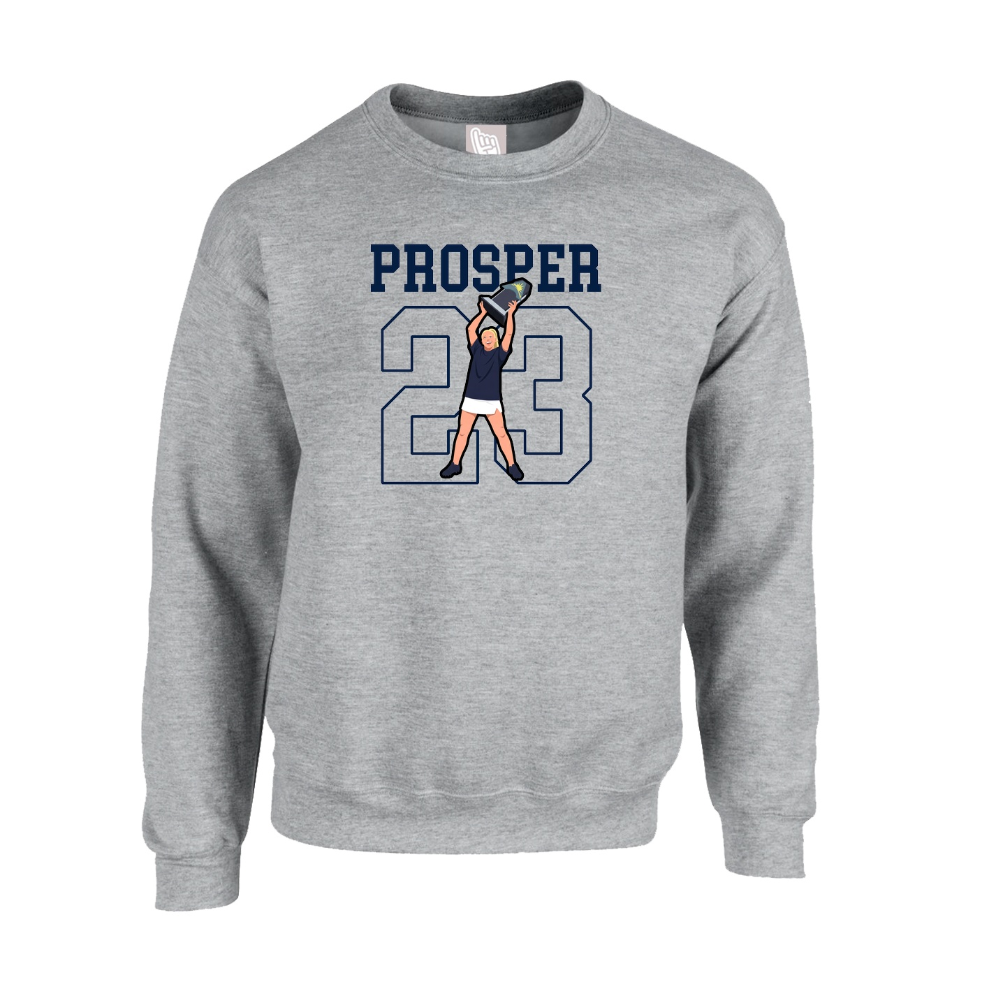 Fleece Crew — Shirsey in Grey