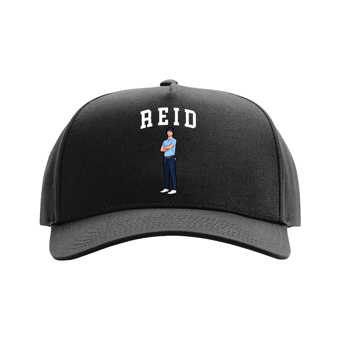 Full Fabric Five-Panel Champ Cap — Shirsey in Black