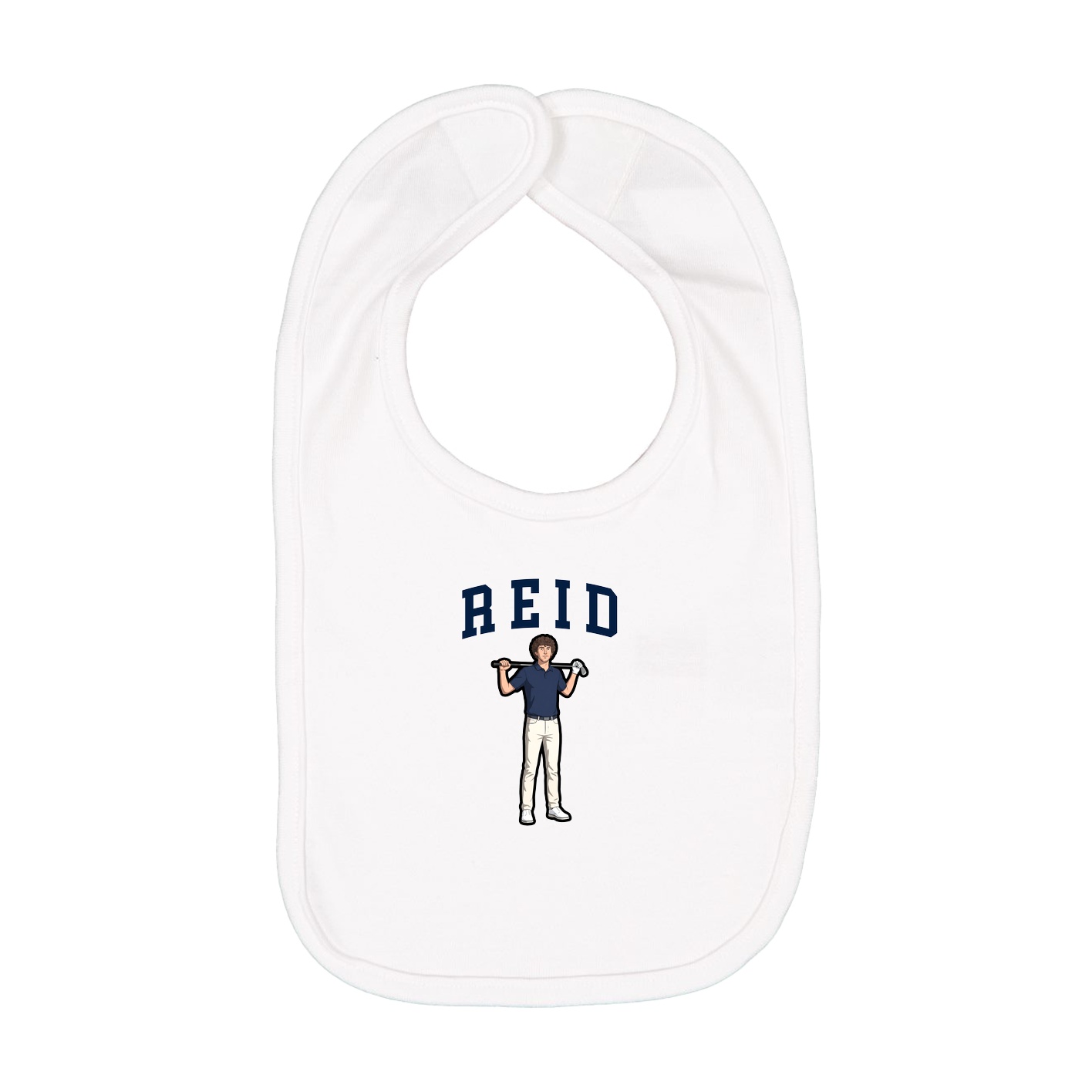 Infant Bib — Shirsey in White