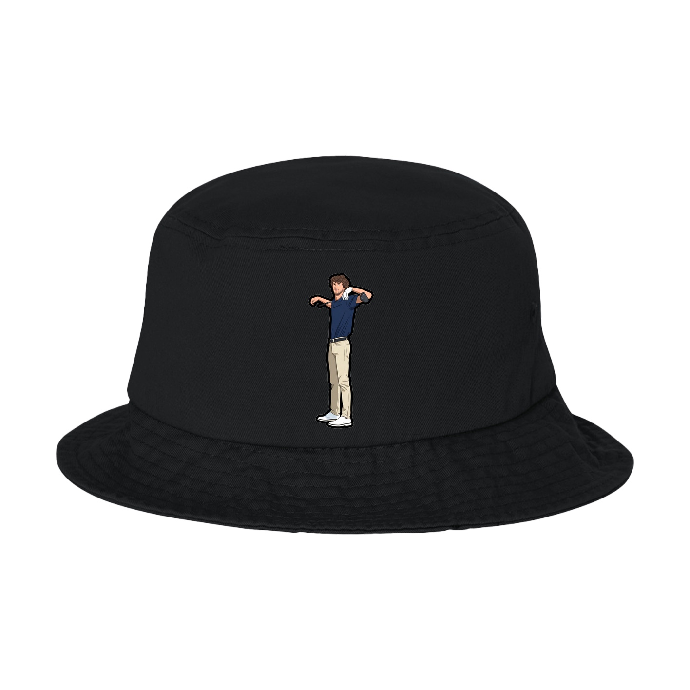 Bucket Cap — Name Vertical in Black