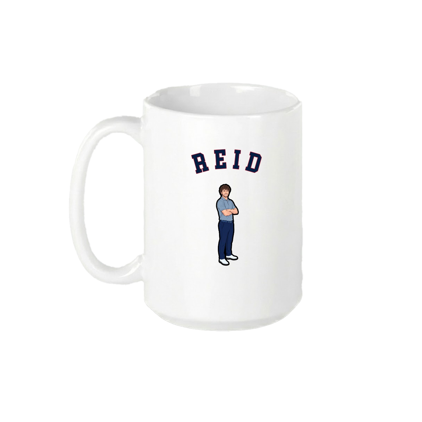 15oz Coffee Mug — Shirsey Arch in White
