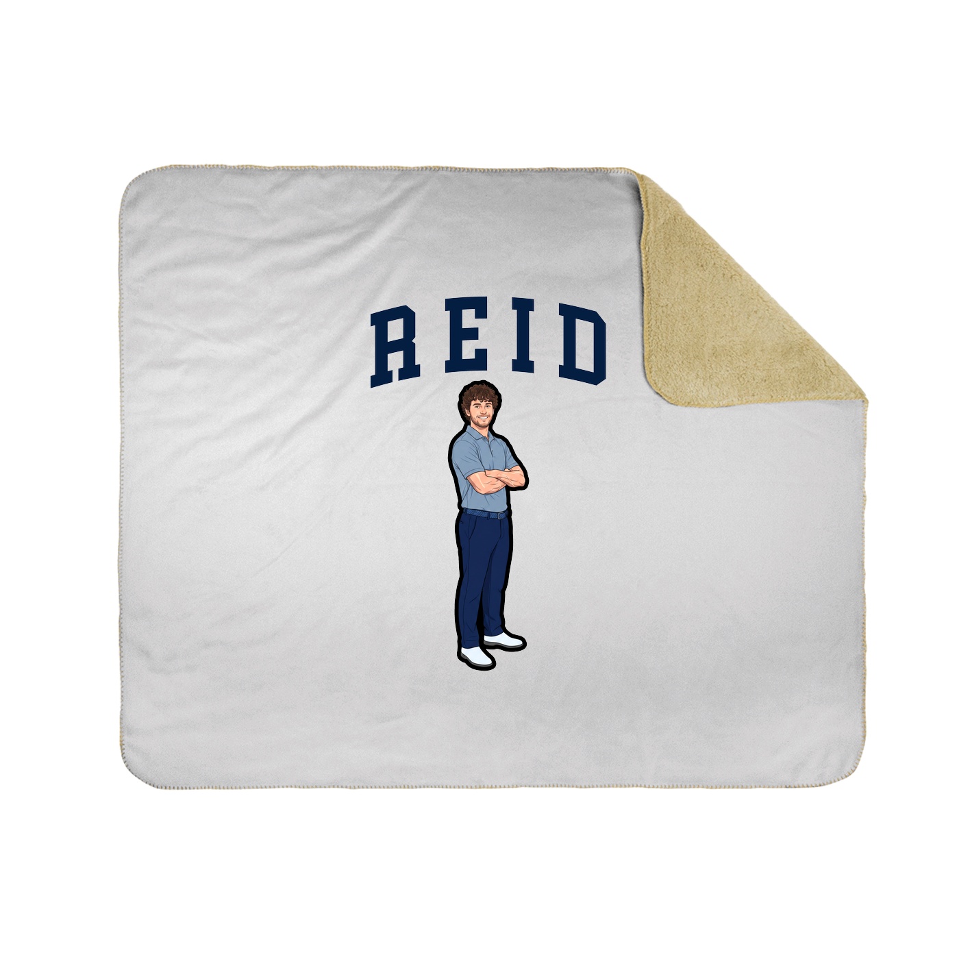 Throw Blanket — Shirsey in White