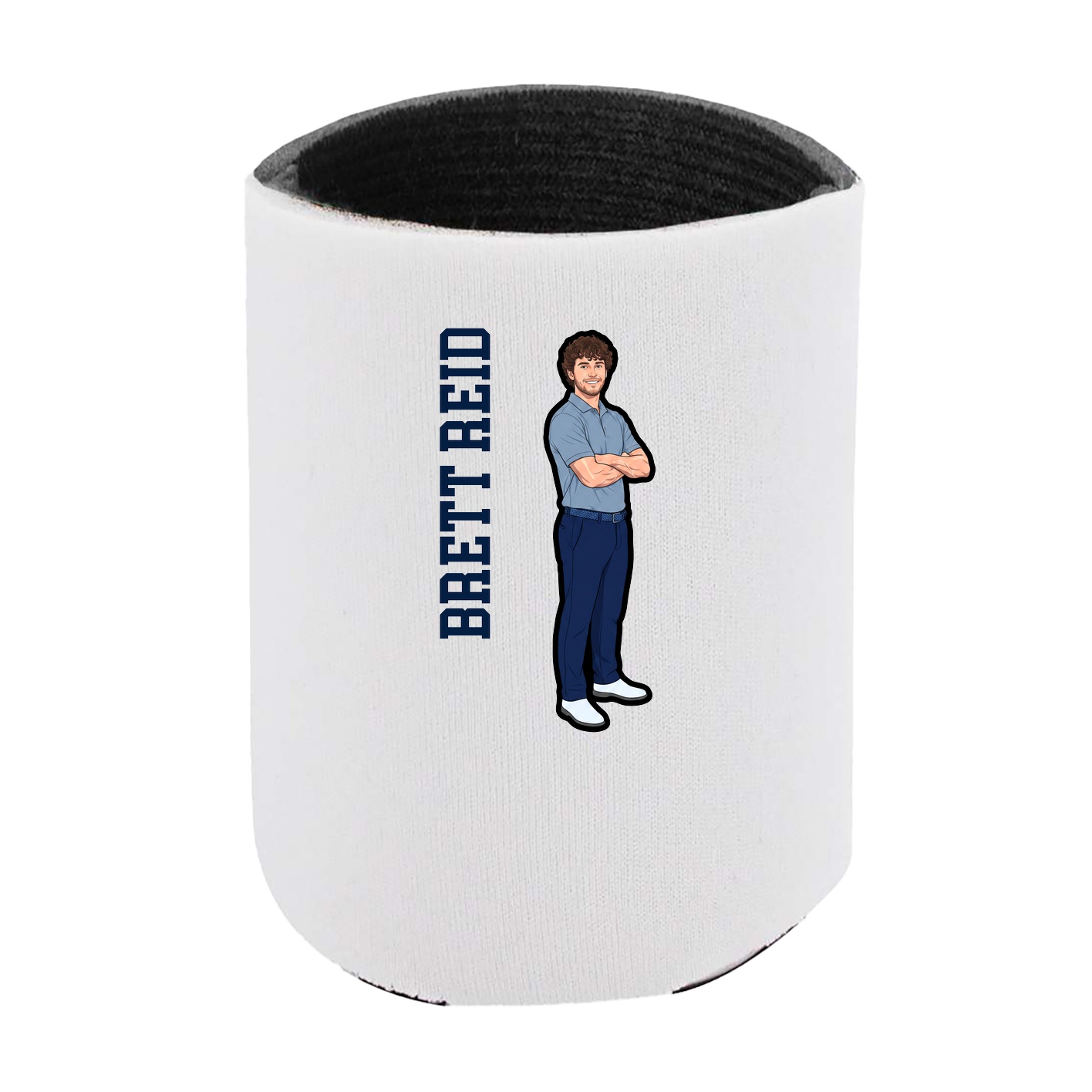 Can Holder — Name Vertical in White